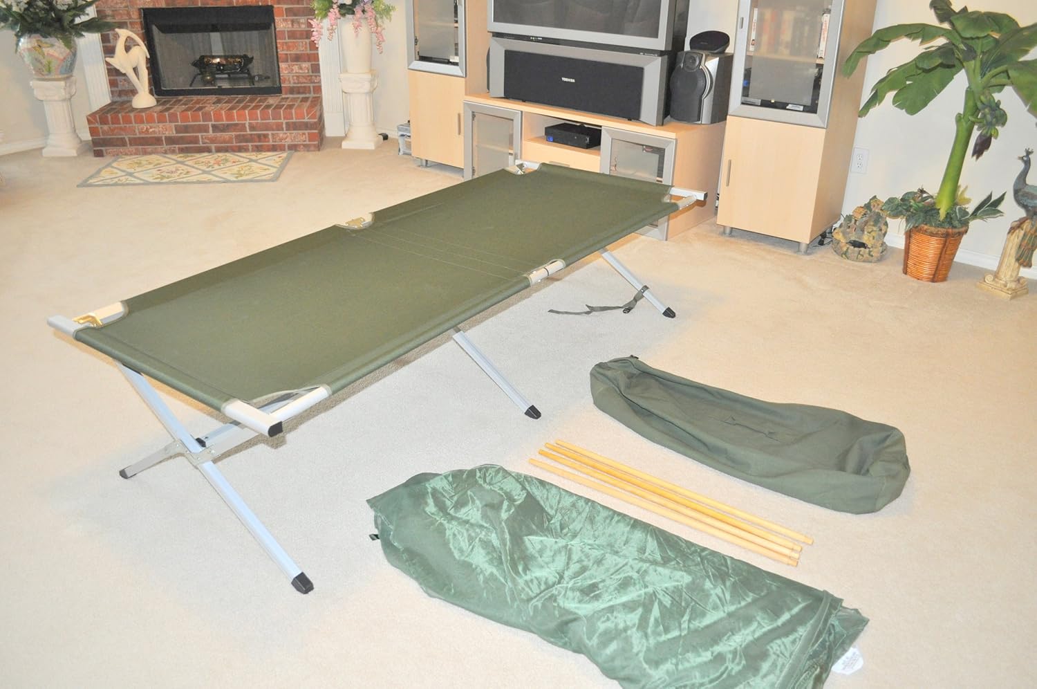 G.I. US Military Folding Cot w/Mosquito Netting