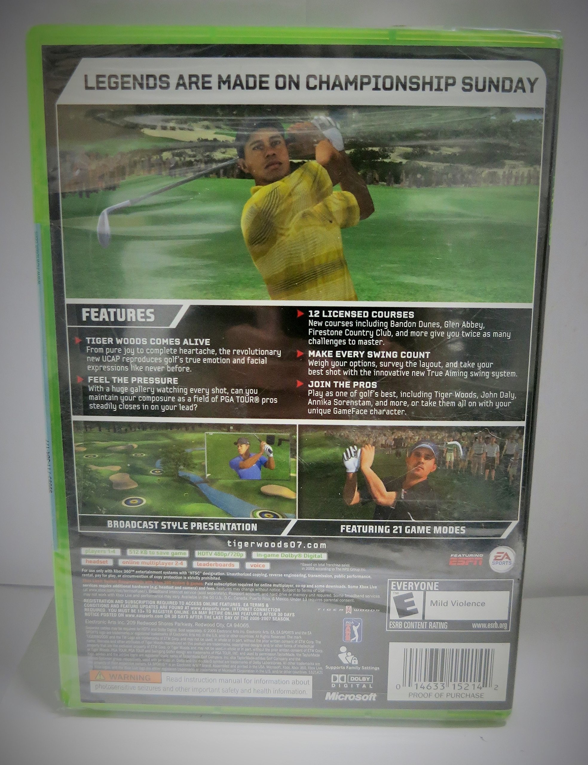 Amazon.com: Tiger Woods PGA Tour 07 - Xbox 360 : Video Games