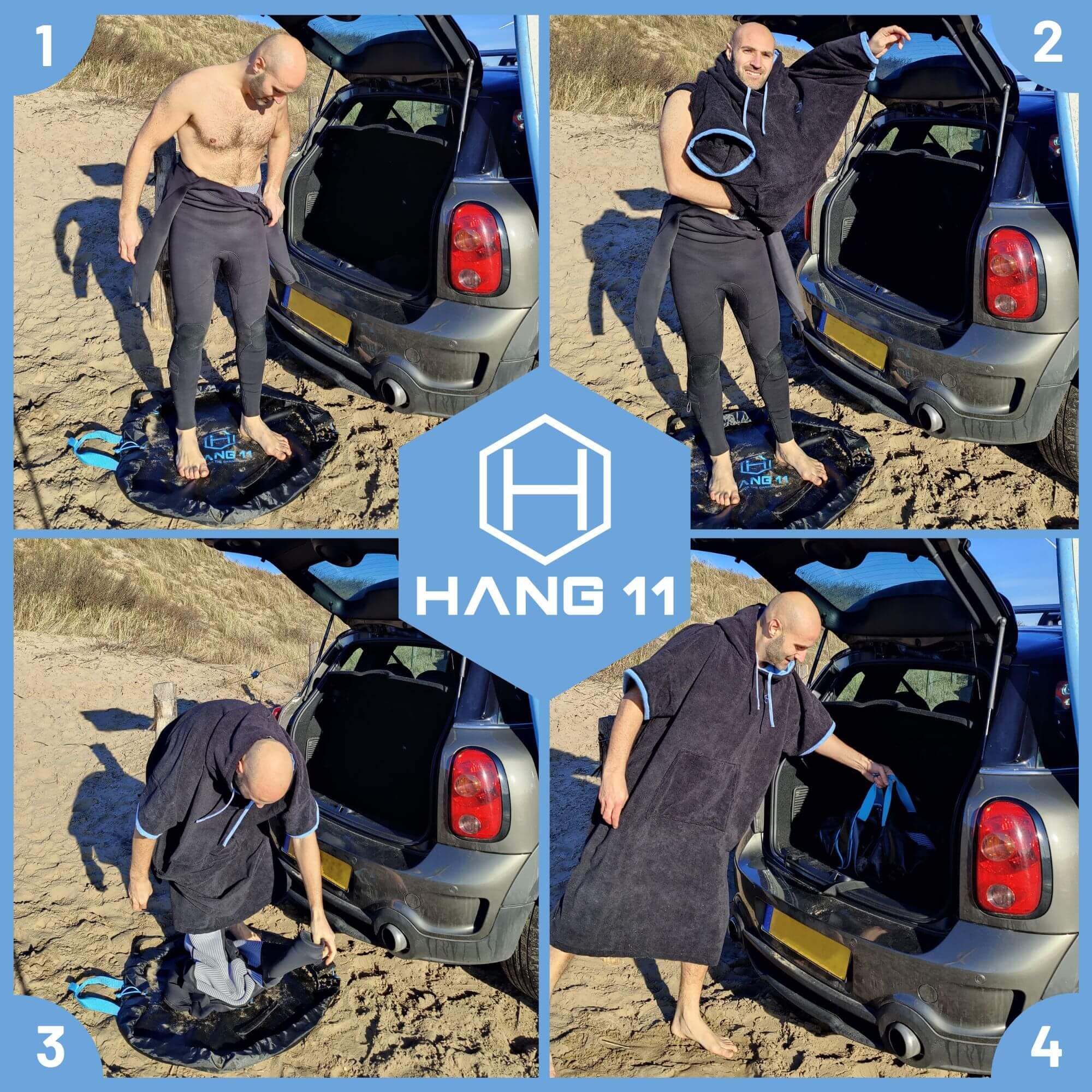 Hang 11 Sac à Langer Pour Combinaison De Plongée – Matelas à Langer Avec Bandoulière – Sac Imperméable