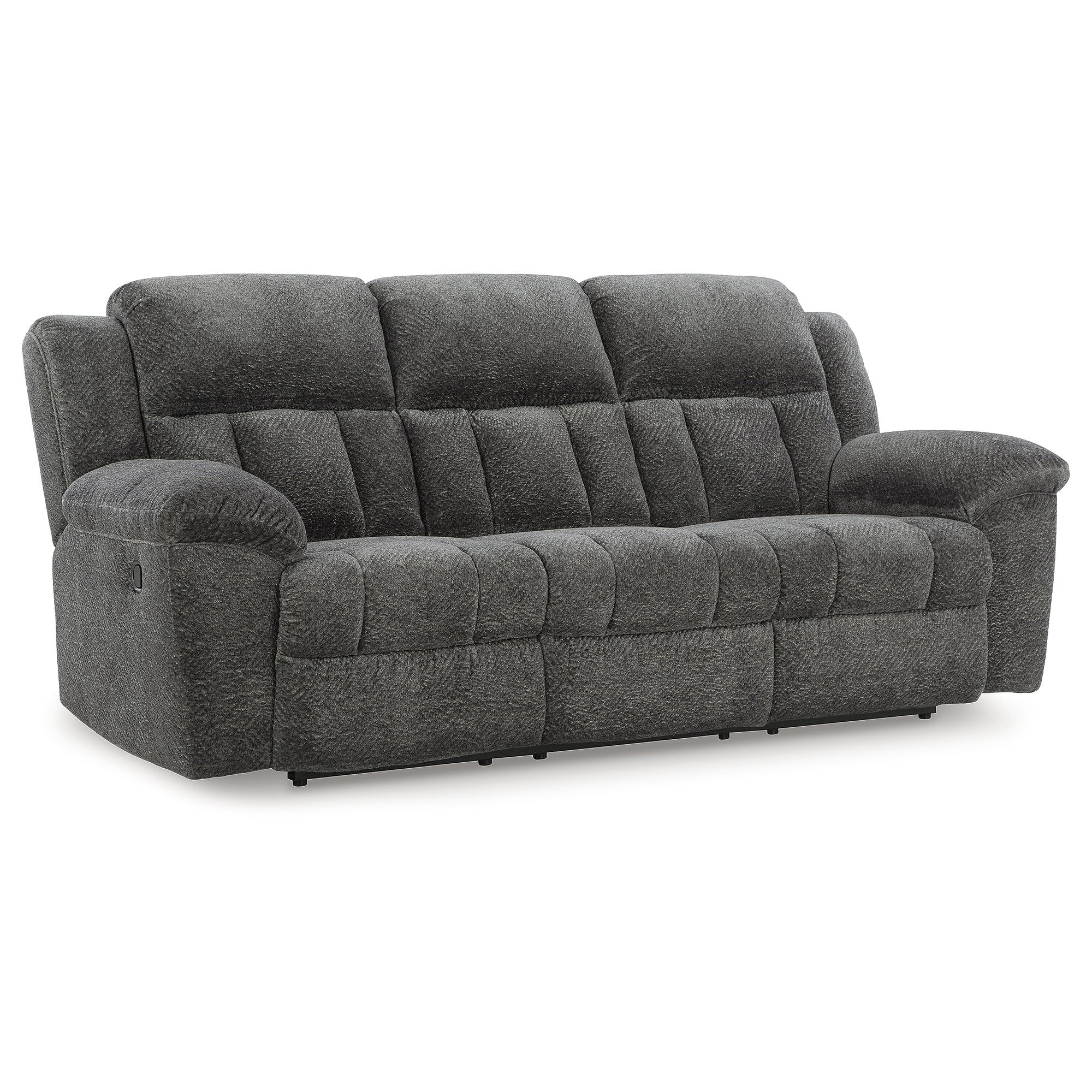 Signature Design by Ashley Frohn Contemporary Manual Reclining Sofa, Gray
