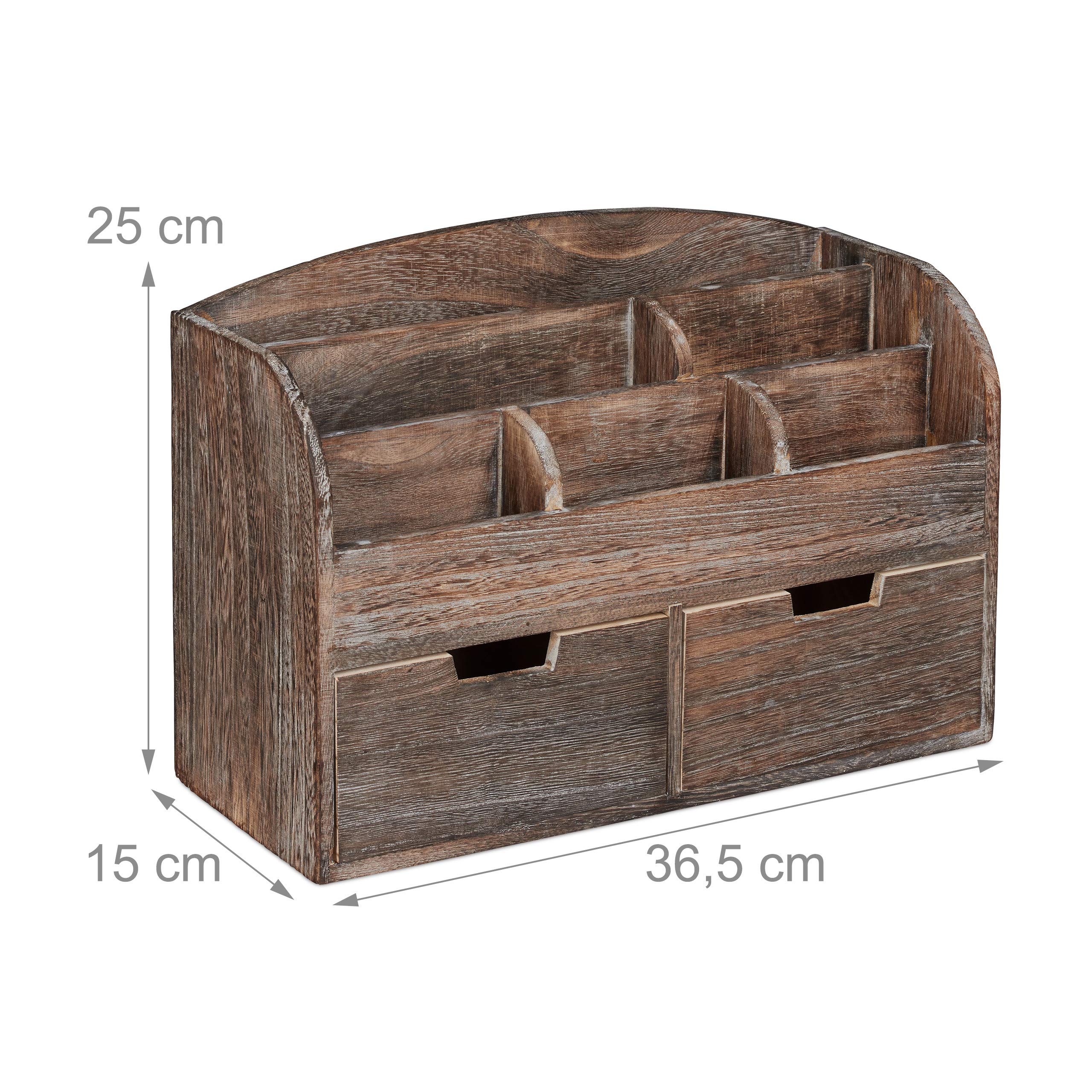 Organiseur Tiroir En Feutre 4 Compartiments - 6.5x32x25 Cm, Gris Clair - Rangement Bureau, Coiffeuse, Fournitures