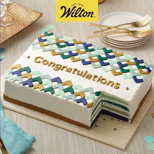 Miniatura 6 de Wilton Easy Layers - Bandeja para pasteles juego de 2 piezas bandeja rectangular de acero