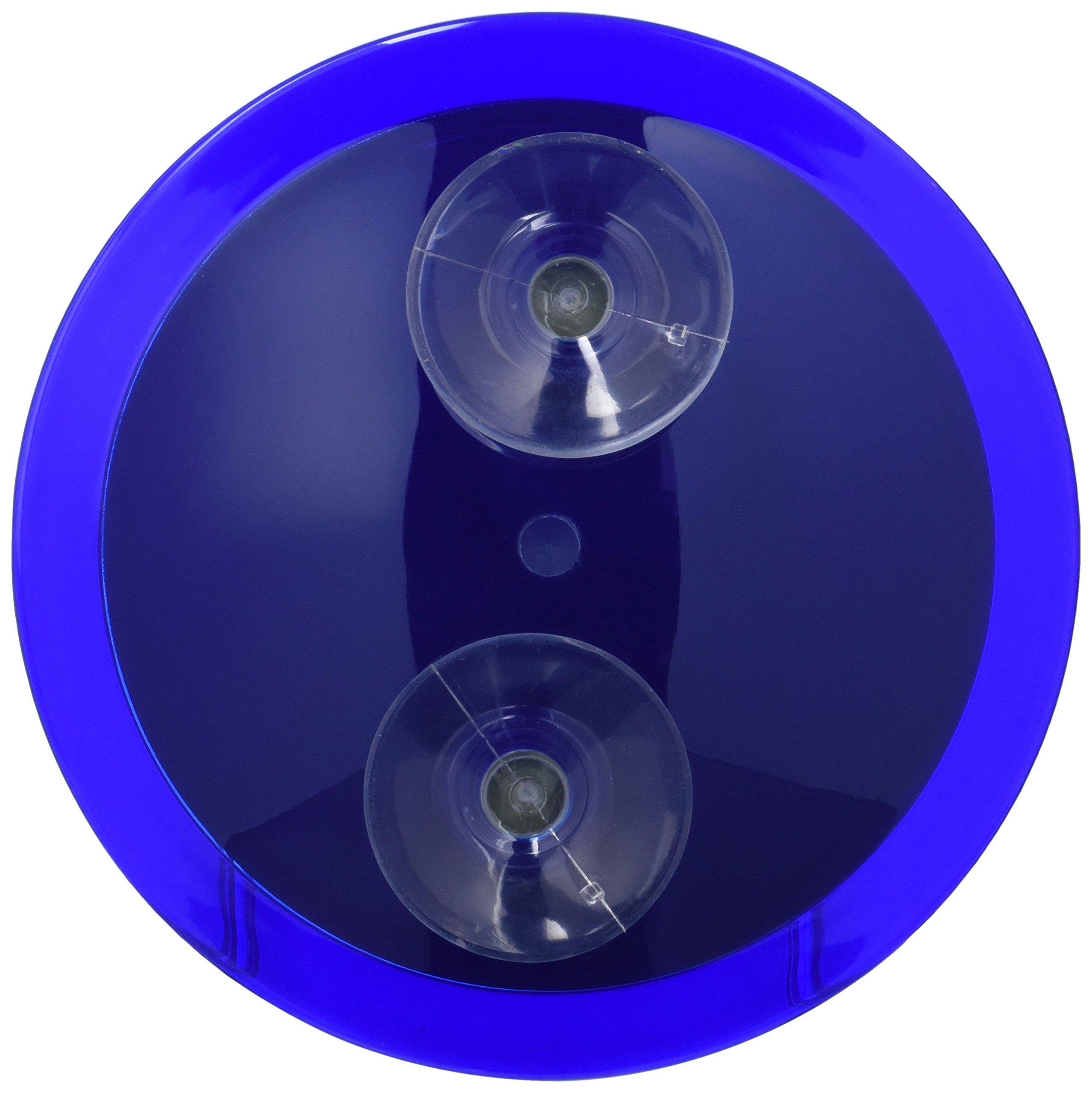 MSV Homexpert Magnifying mirror with suction cup in blue, Metal, 15 cm-6, 15L x 15W cm - Image 2
