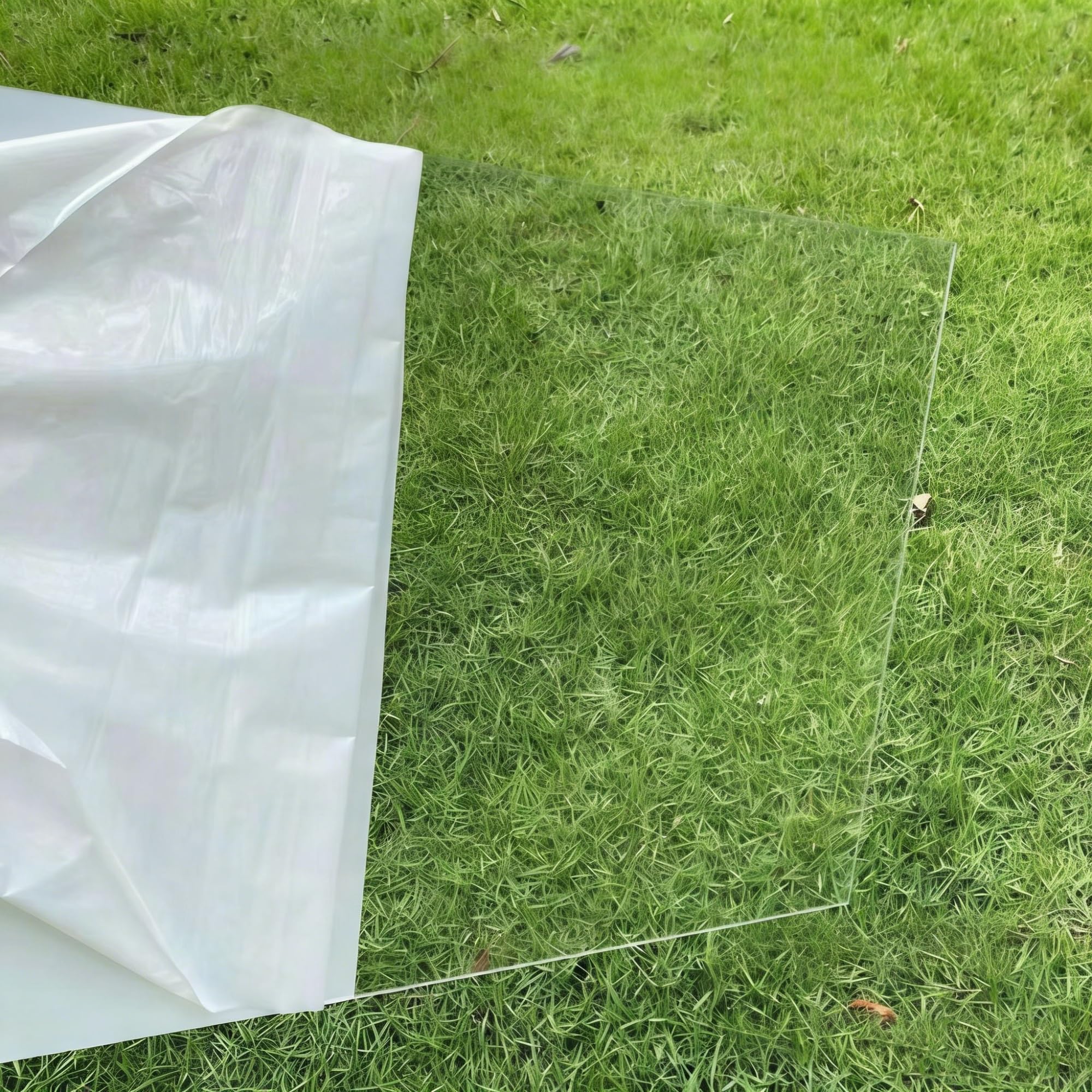 Láminas de Policarbonato para Invernaderos, Ventana Cobertizo Plexiglás Lámina Techos Cobertizos para Patios, Paneles Reemplazo Techos(1x8m/3.28x26.24ft)