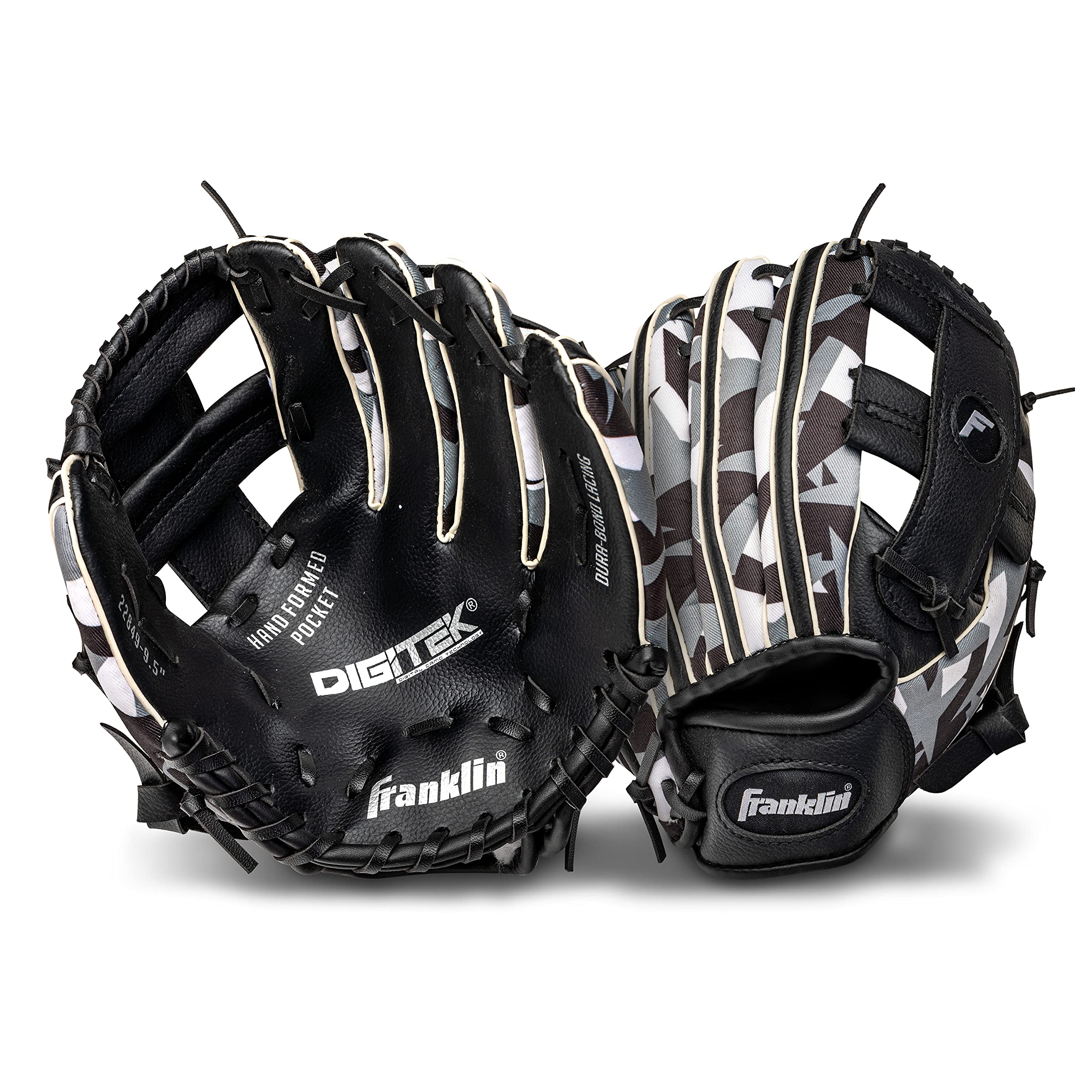 Franklin Sports RTP Digi-Camo Teeball Rendimiento Guantes, 9,5 "