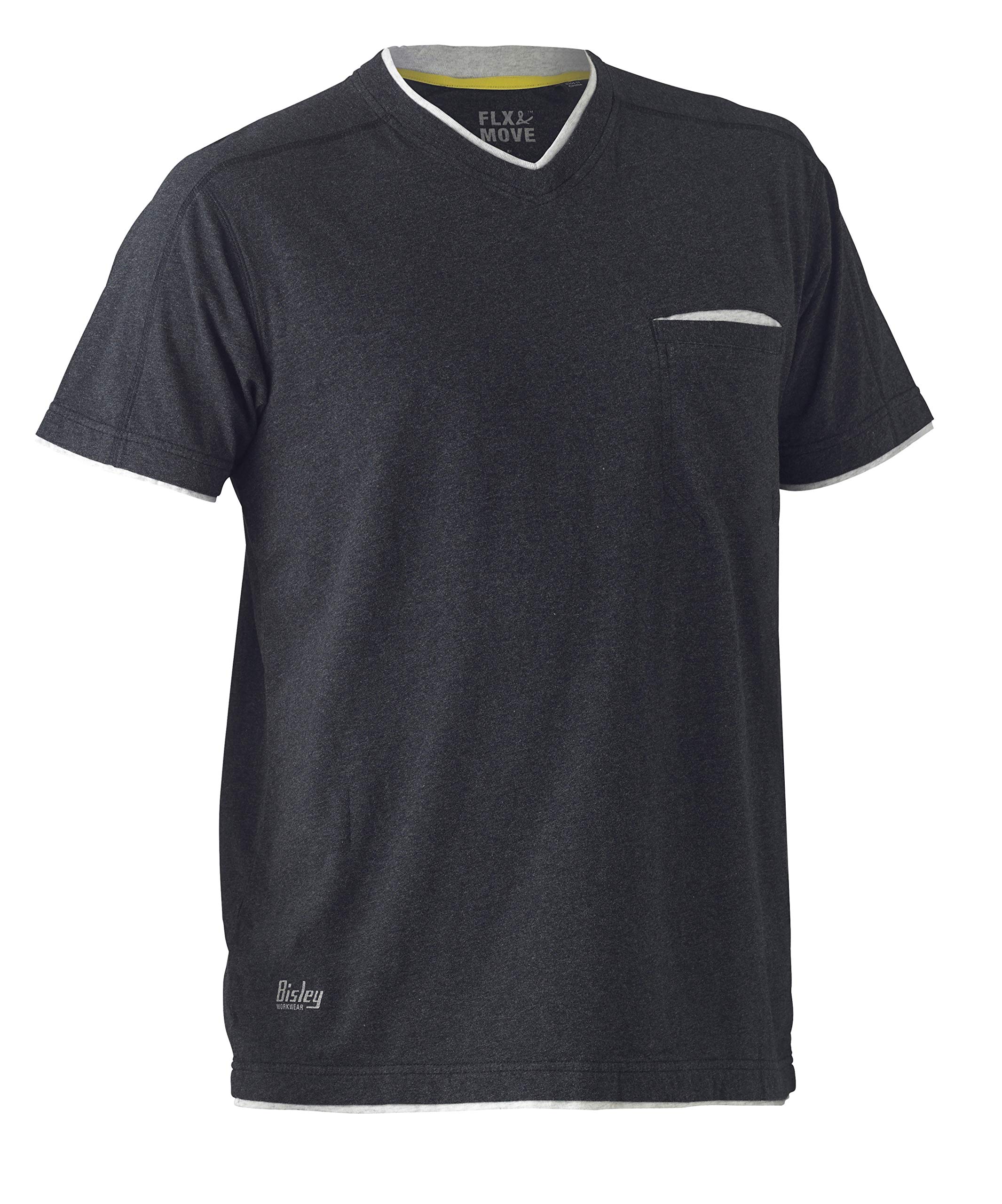 Camiseta de algodón Bisley UKBK1933_BCCG Flex & Move manga corta carbón 3