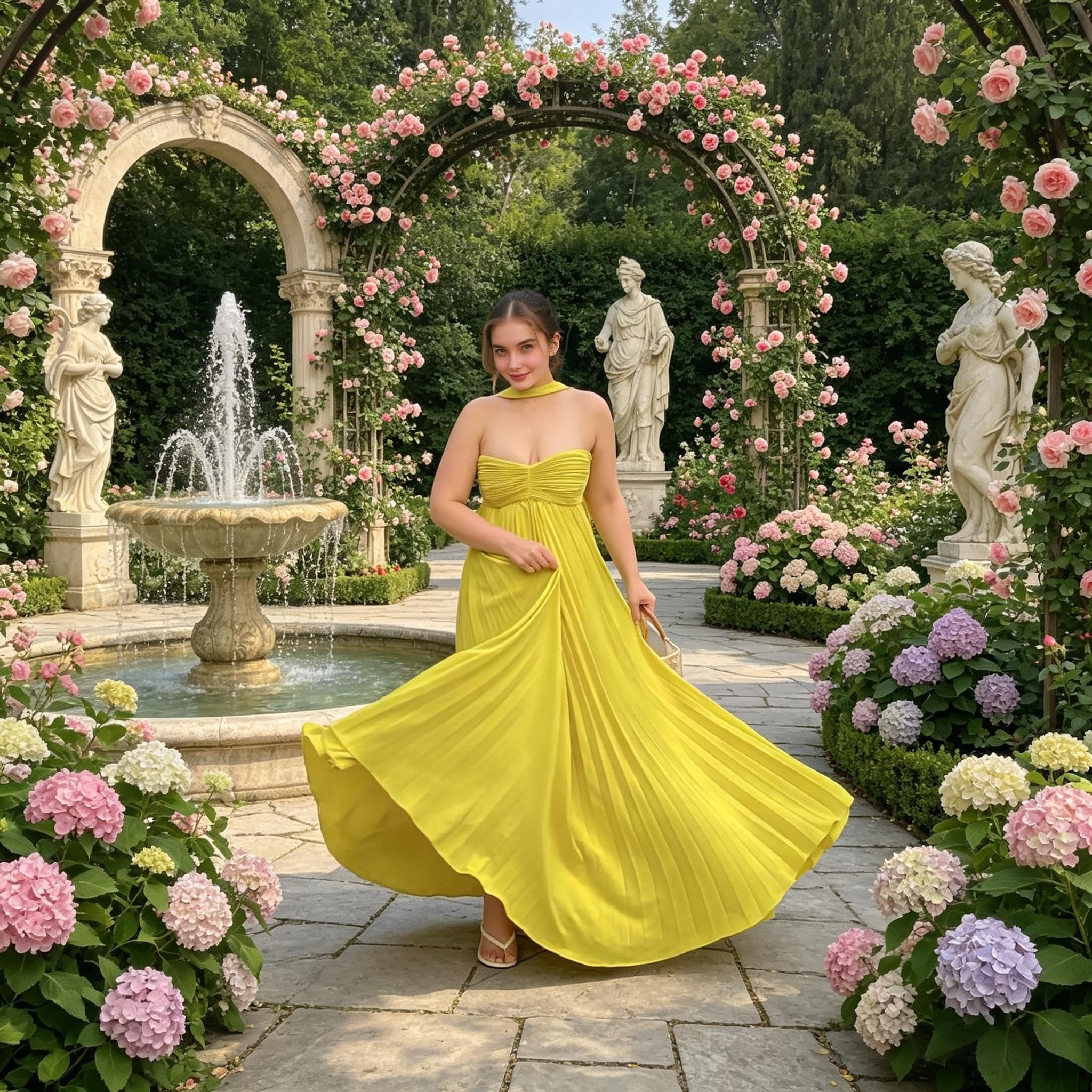 Vestidos de dama de honor de gasa con bufanda, sin tirantes, largo, plisado, vestido de fiesta de boda para mujer, vestido de noche formal, marrón, 40