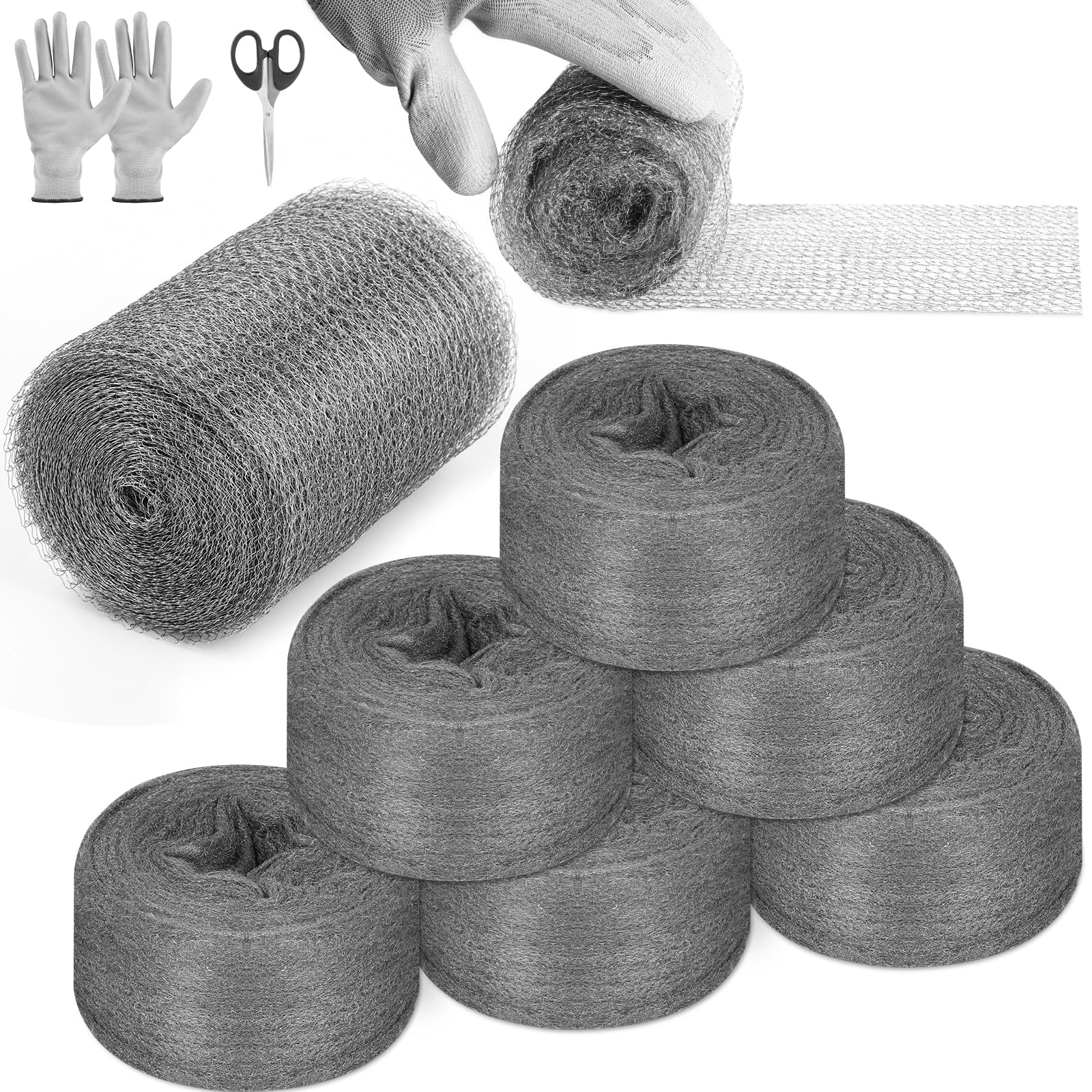 Steel Wool Mouse Control Kit - Pest Barrier -11