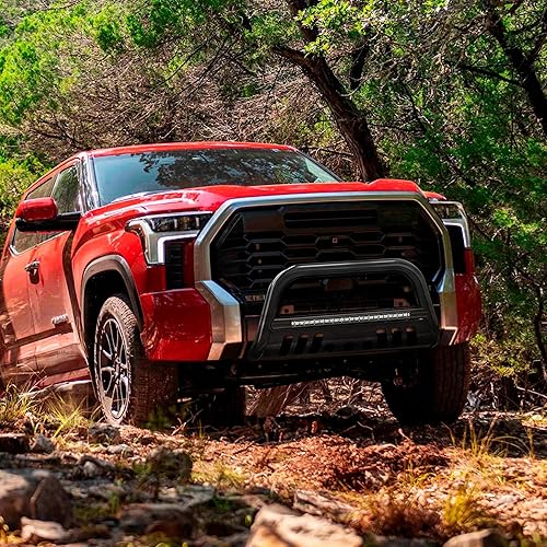 Miniatura 7 de YITAMOTOR Bull Bar compatible con Toyota Tacoma 2016-2023 (excluye los modelos TRD), protector de cepillo de tubo de 3 pulgadas, barra de empuje de
