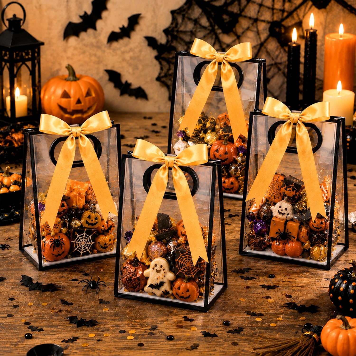 NPLUX Halloween Party Gift Bags, 15 Pack 7.09x2.95x10.04 in for Gifts image 2