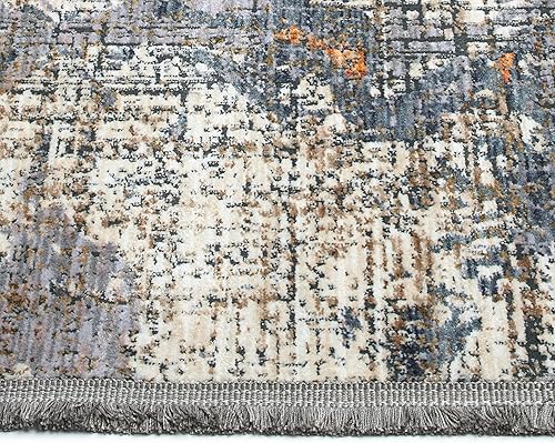 Miniatura 4 de Kaleen Rugs Artundra Collection - Alfombra abstracta moderna de 2 pies 3 pulgadas x 11 pies 7 pulgadas, color marfil