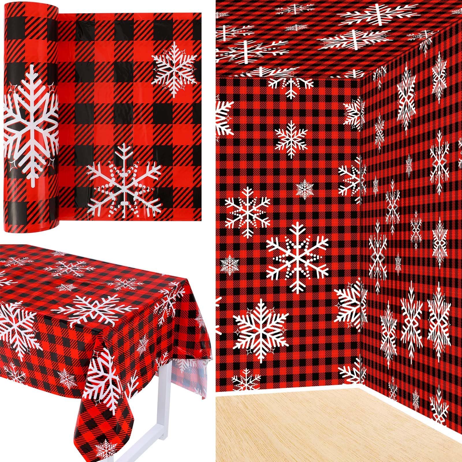 Fun Express Hibiscus Plastic Tablecloth Roll (100 feet Long