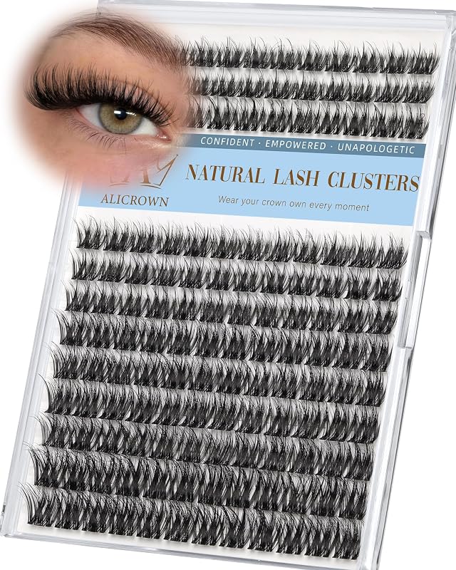Cílios postiços em tufos Wispy com curvatura D, fibras de 0,05 mm e 0,07 mm ALICROWN HAIR