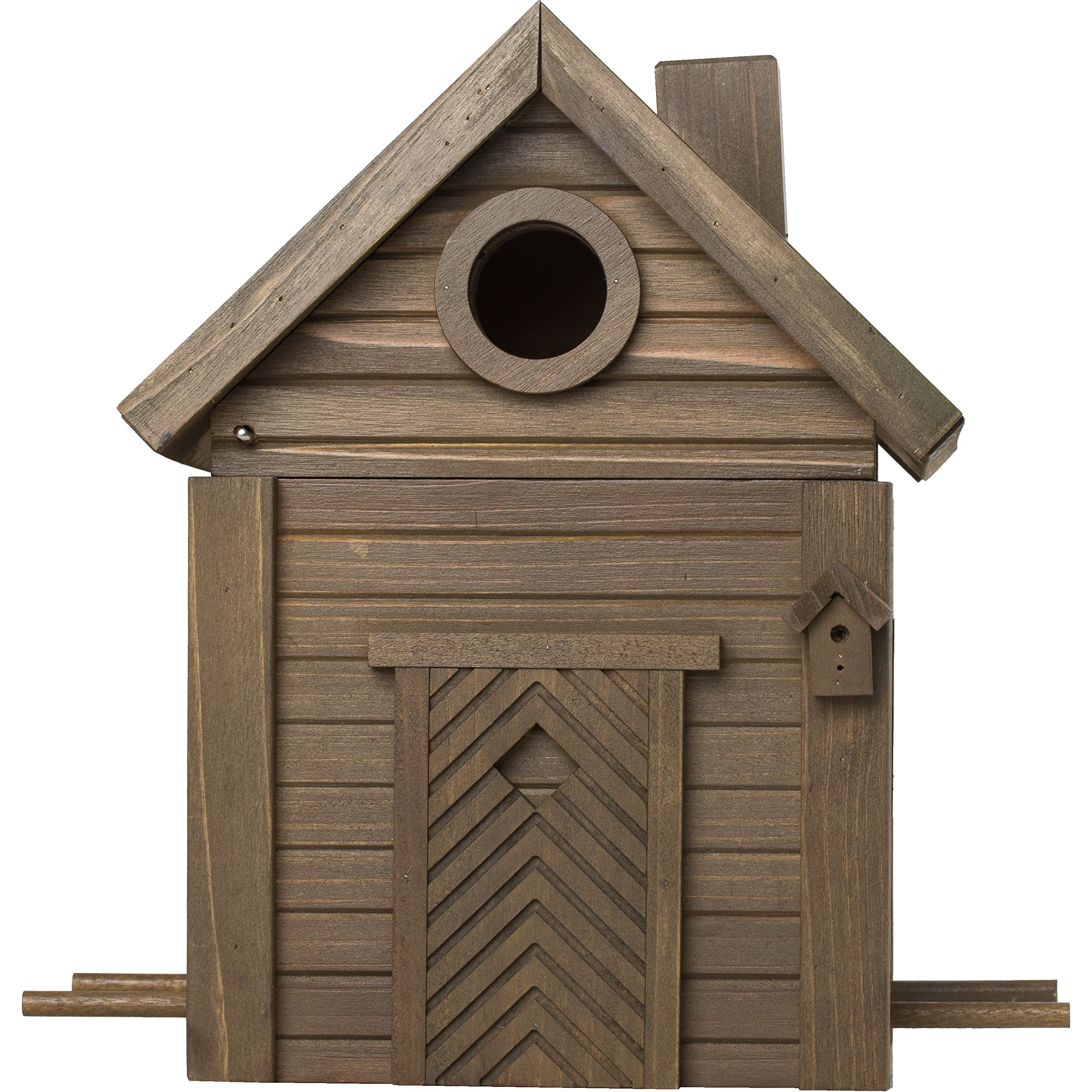 Wildlife Garden WG1126 Multiholk Grüne Umbra - Der Kombinierte Vogelfutterhaus und Nistkasten/Vogelhaus aus Holz