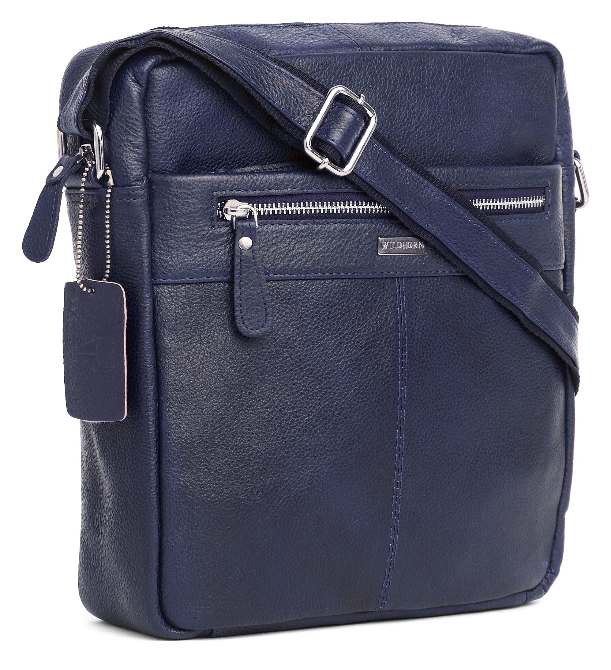WildHorn Genuine Leather Sling Messenger Bag | Stylish, Functional & Spacious | Adjustable Strap | 1-Year Warranty - Image 2 thumbnail
