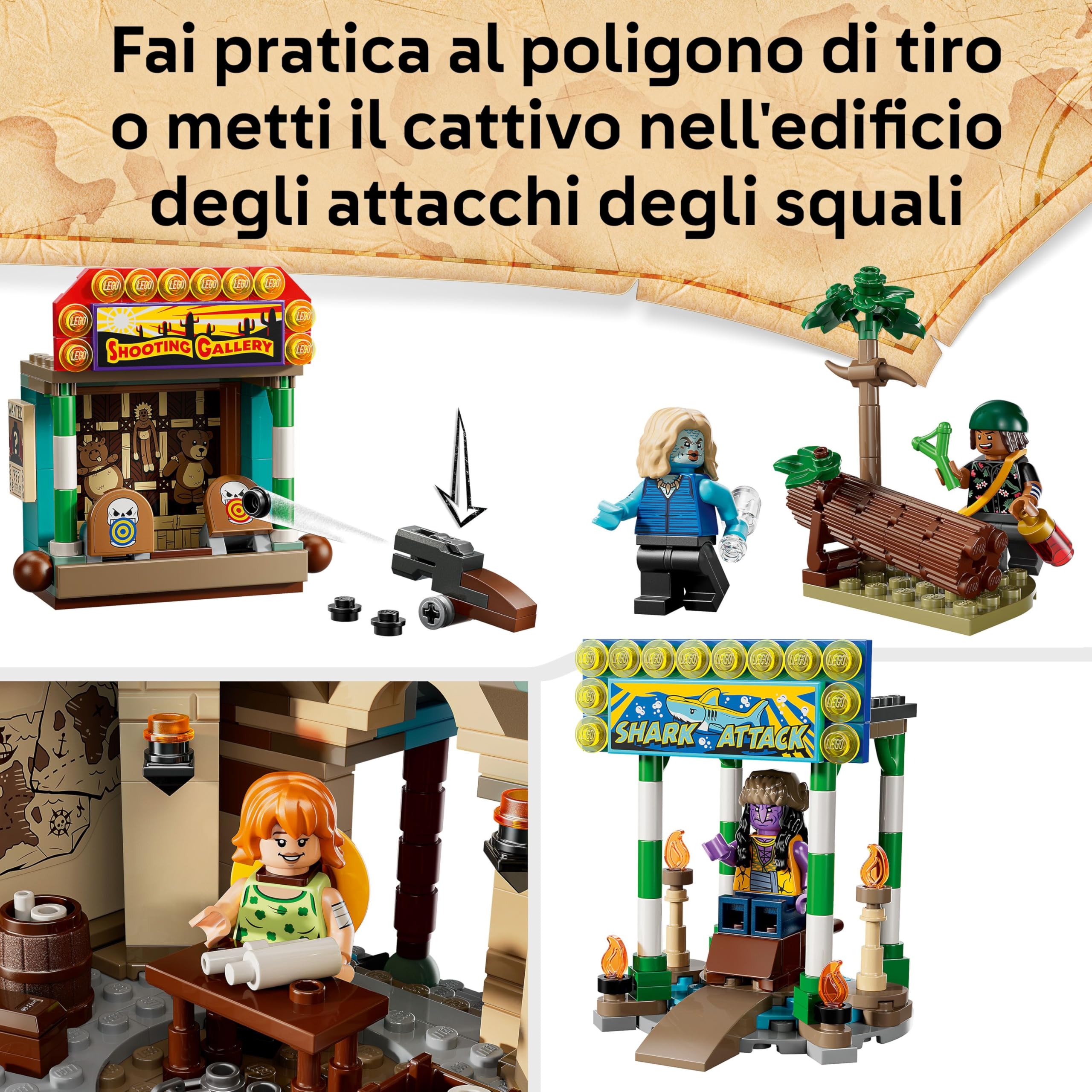 LEGO ONE PIECE Battaglia ad Arlong Park - Giocattolo Interattivo con 5 Minifigure tra cui Luffy e Nami, e una Pagoda che Crolla - Regalo per Bambini, Bambine e Fan degli Anime da 9 Anni in su - 75638