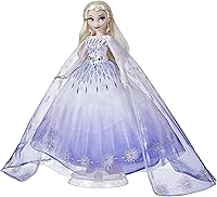 Vista 1 de Disney Princess Style Series Holiday Elsa Doll, Fashion Doll Accessories, Collector Toy for Kids 6 and Up, White