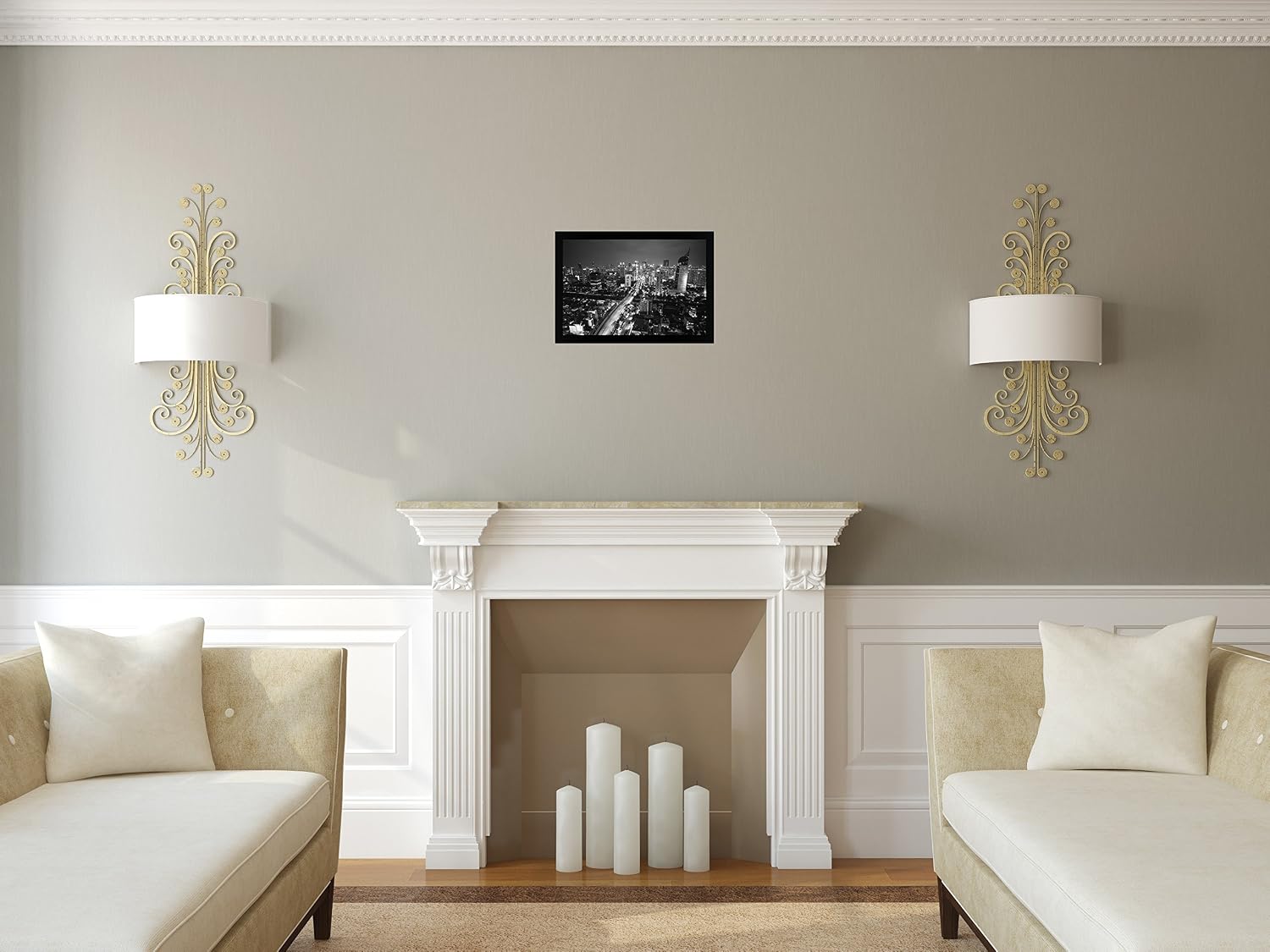 13x19 Black Gallery Poster Picture Frame - Wide Molding - Includes Attached Hanging Hardware and Plexiglass Front - Display Pictures 13 x 19 Inch Photos Vertically or Horizontally