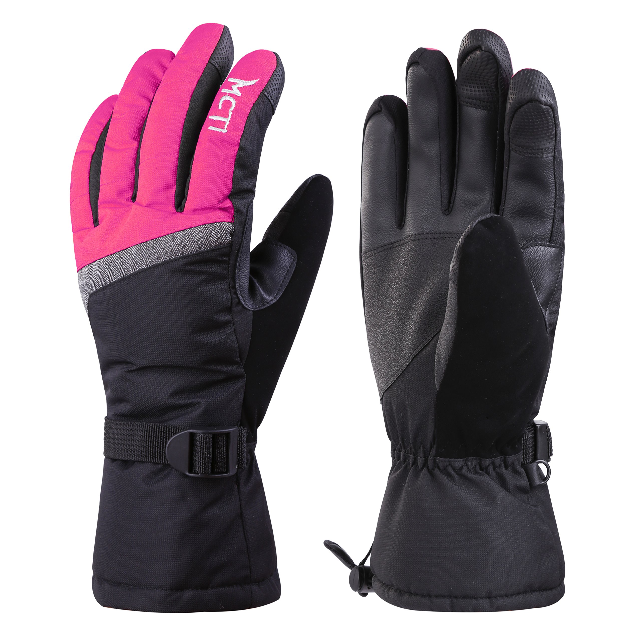 WARMTUYO Winterhandschoenen voor dames en heren, warme touchscreen- handschoenen, waterdicht, winddicht, skihandschoenen, 3M Thinsulate thermische handschoenen, winter, voor motorfiets, skiën