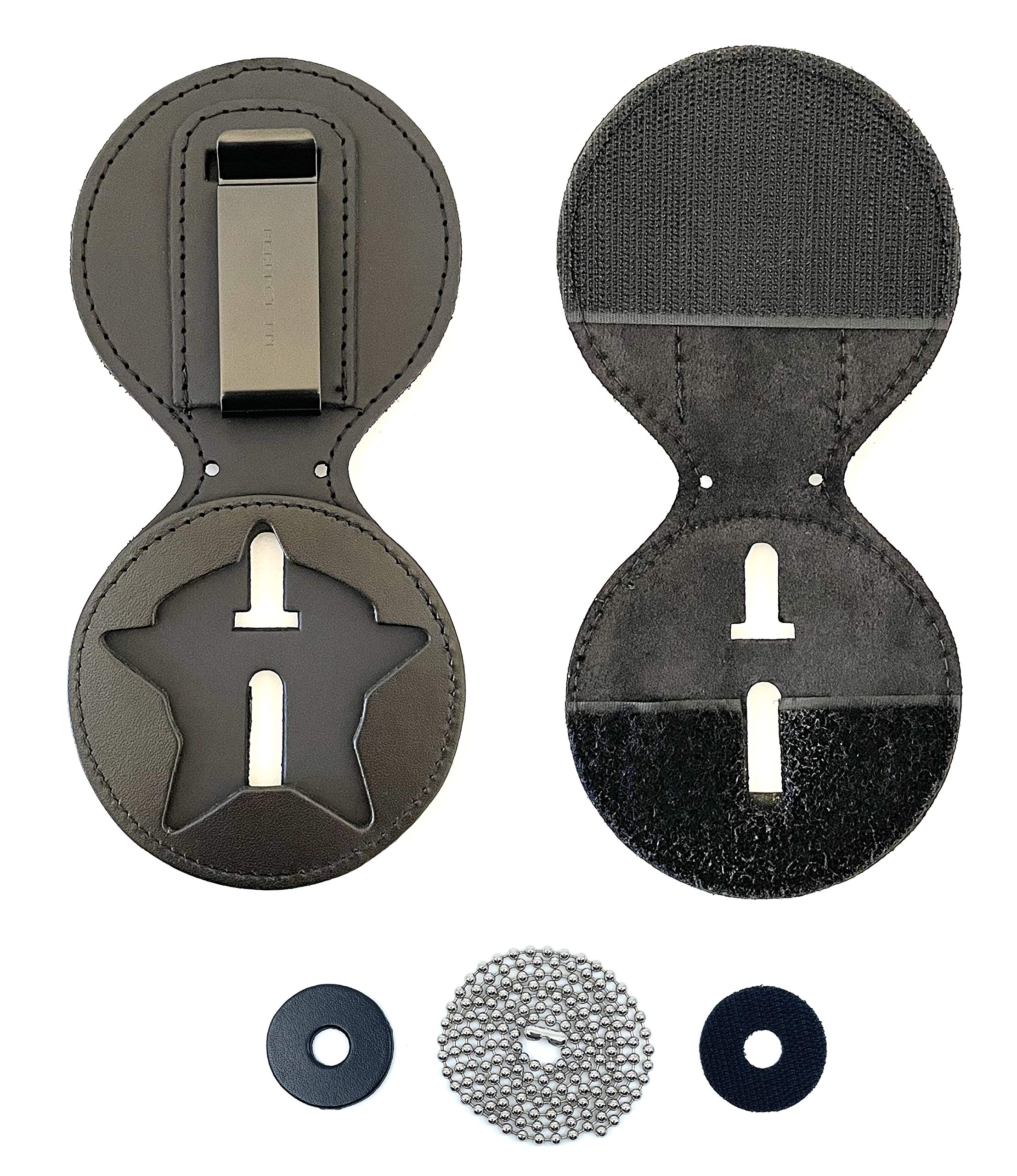 Amazon.com : Chicago Patrol Belt Clip Badge Holder with Pocket and