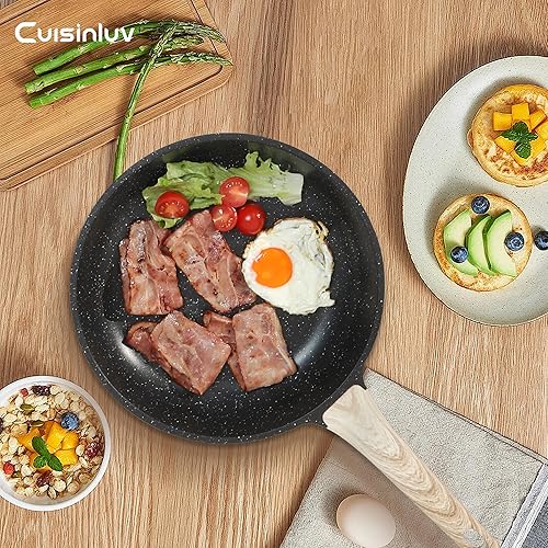 Miniatura 8 de Juego de ollas y sartenes antiadherentes, 13 piezas, juegos de utensilios de cocina, utensilios de cocina de inducción de piedra de granito