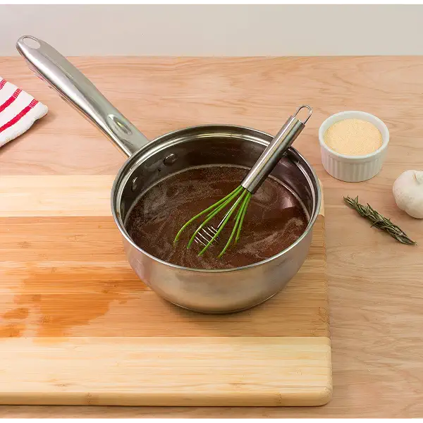 Mrs. Anderson’s Baking Rapid Whisk Junior with Double Helix Spiral Blades, 18/8 Stainless Steel and Silicone, Green 5