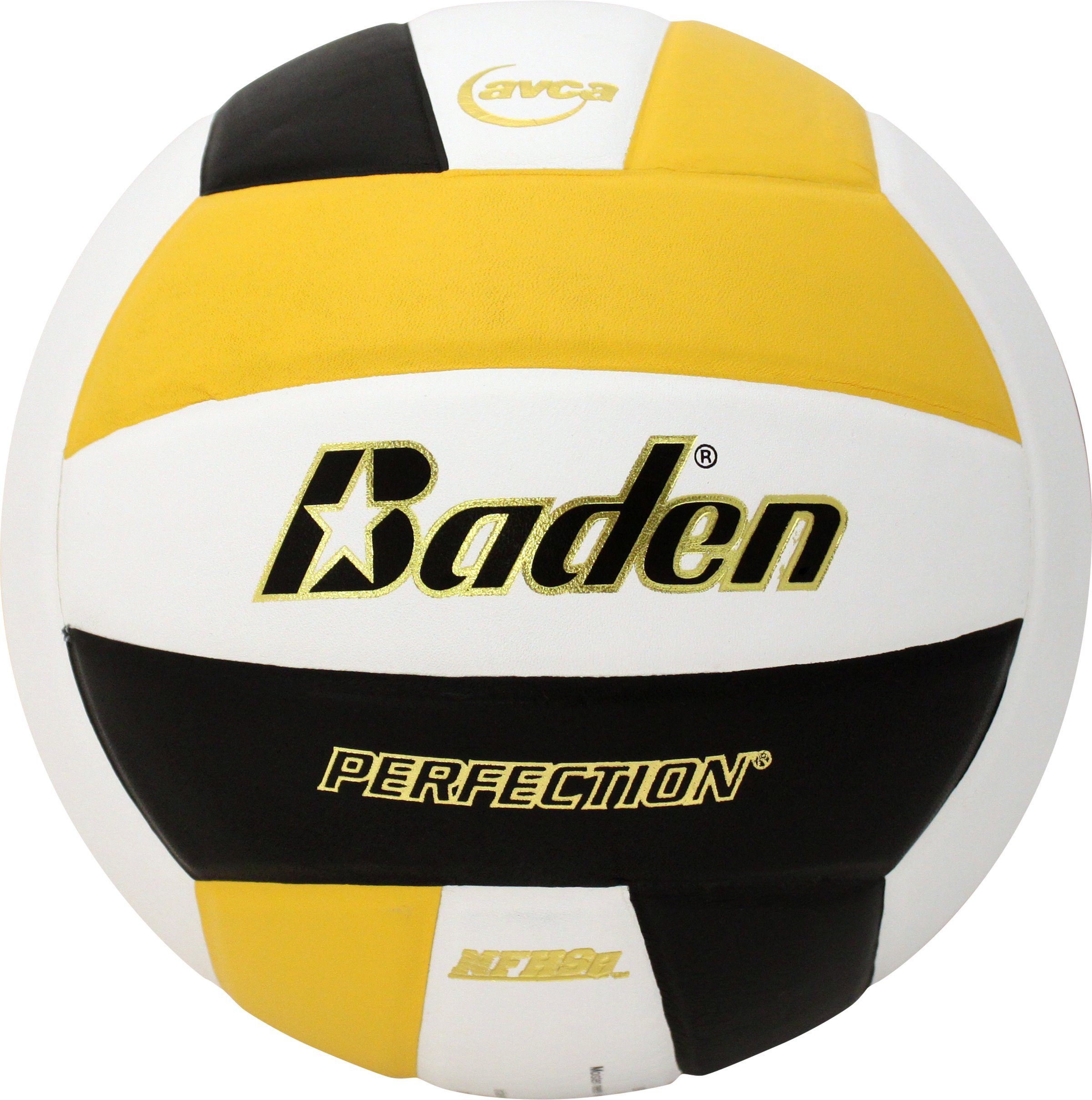 Baden | Perfection | Premium Leather | Indoor Official Game Volleyball | 13U to College | Official Size + Weight | NFHS + AVCA Approved