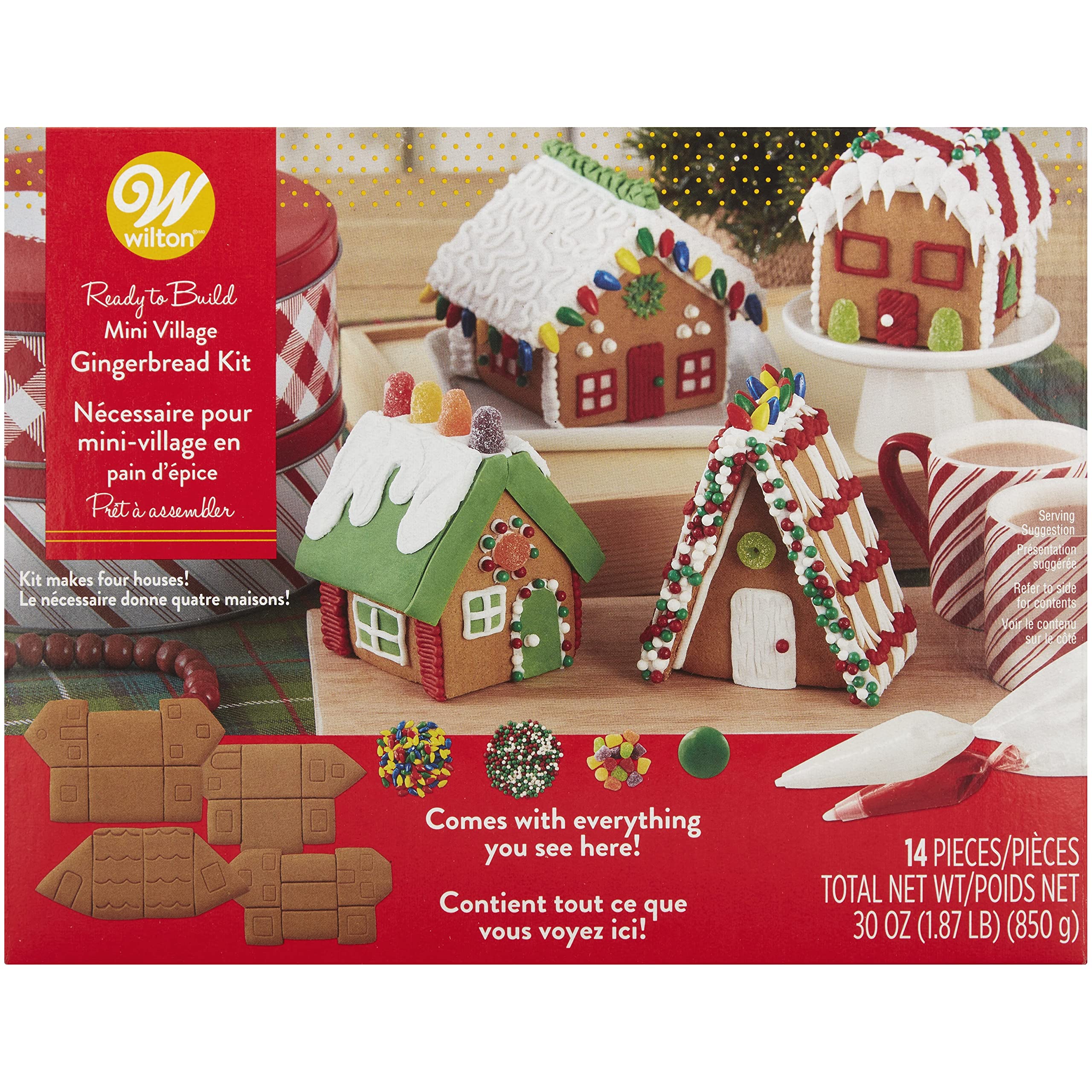 Wilton Food Items Gingerbread KIT, Mini Village