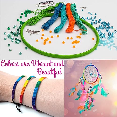 Miniatura 8 de Athena's Elements Hilo de bordar  Hilo de arco iris para bordar, hilo de punto de cruz, cuerdas de bordado para manualidades, manualidades, a granel