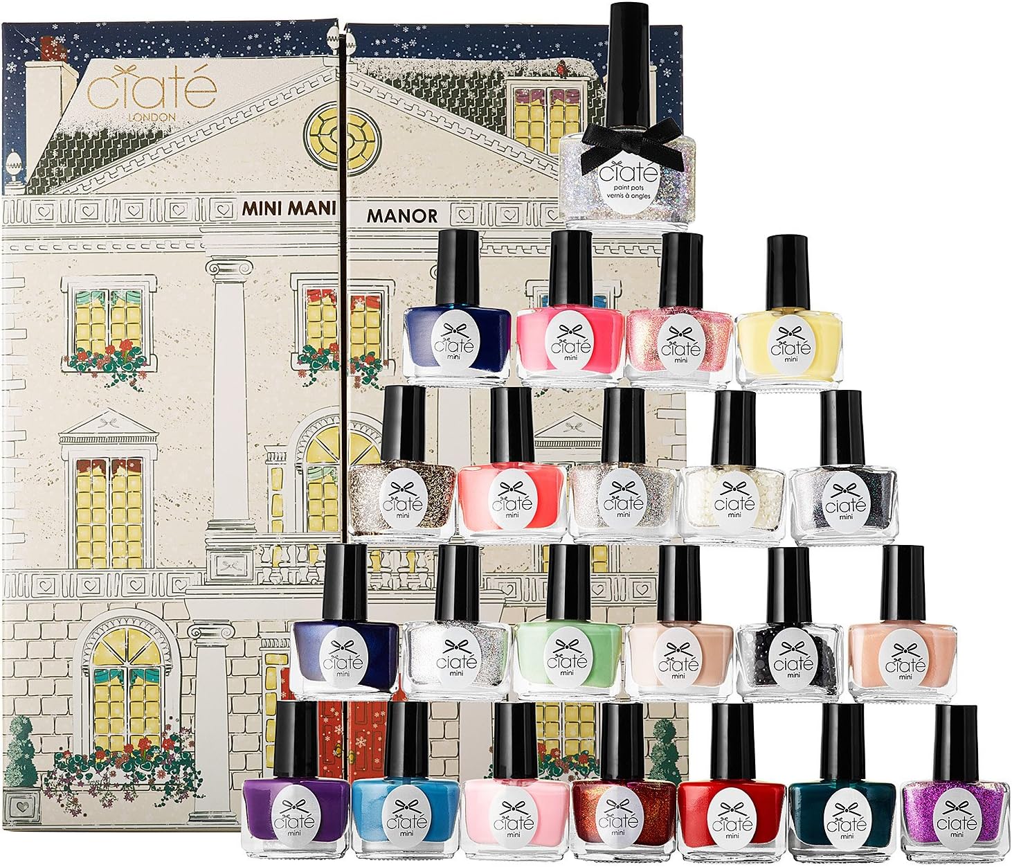 Ciaté Mini Mani Manor 2014-2015 Holiday Nail Polish Varnish Ciate Gift Set Advent Calendar