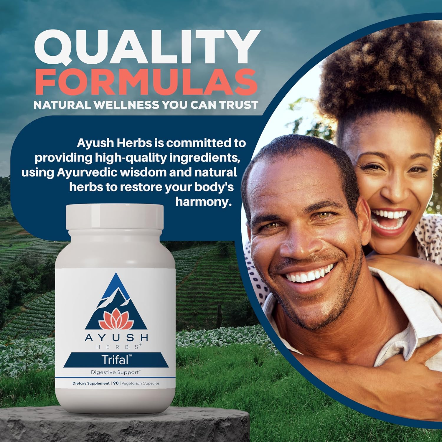 Ayush Herbs Trifal Digestive Support with Amla - Triphala Supplement for Women & Men, Promotes Balanced Digestion, Antioxidant Rich, Made with Organic Ingredients - 90 Servings - Image 7
