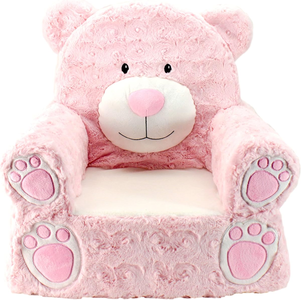 Aventura con animales | Dulces asientos | Silla Infantil de Peluche Oso Rosa