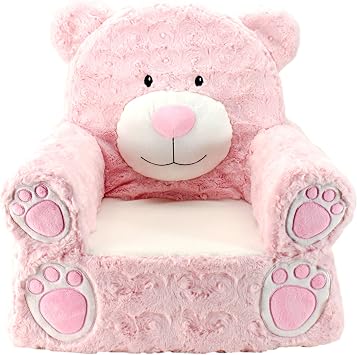 Animal Adventure | Sweet Seats | Pink Bear Childrens Plush Chair