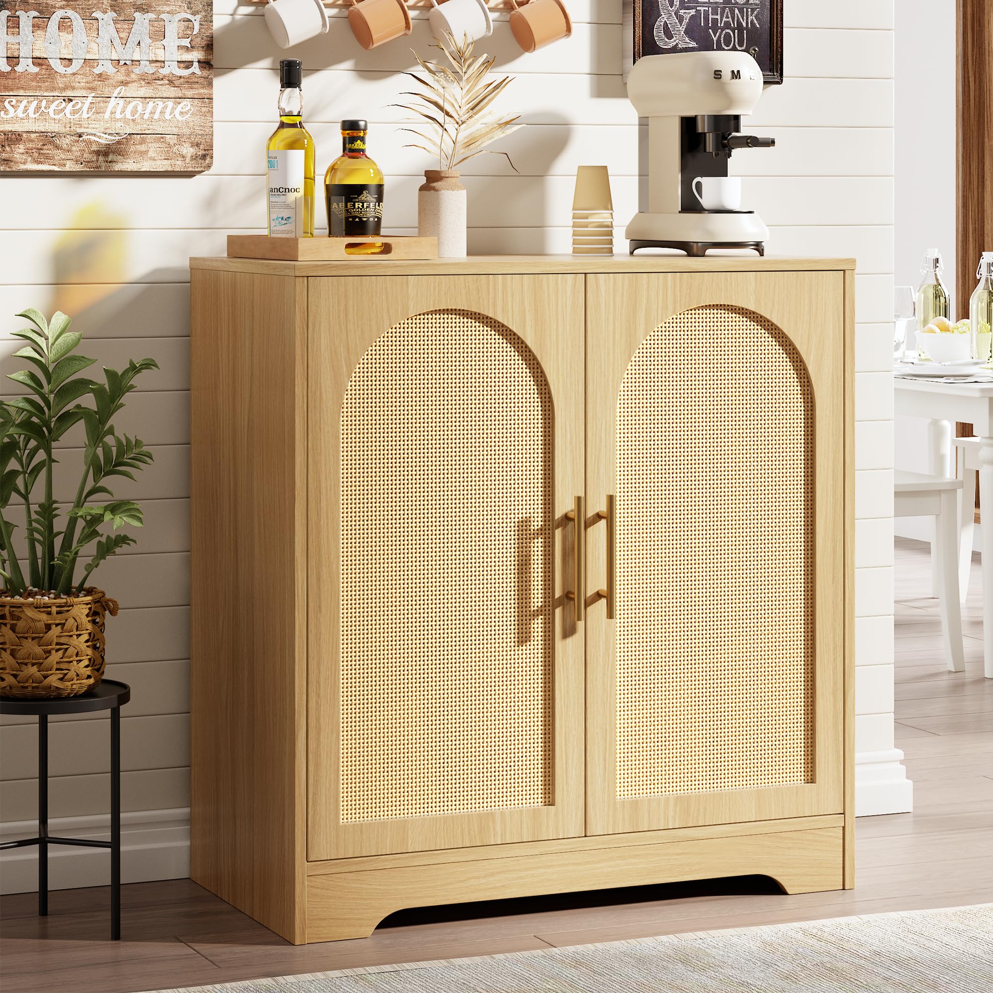 garvee buffet haut en rotin