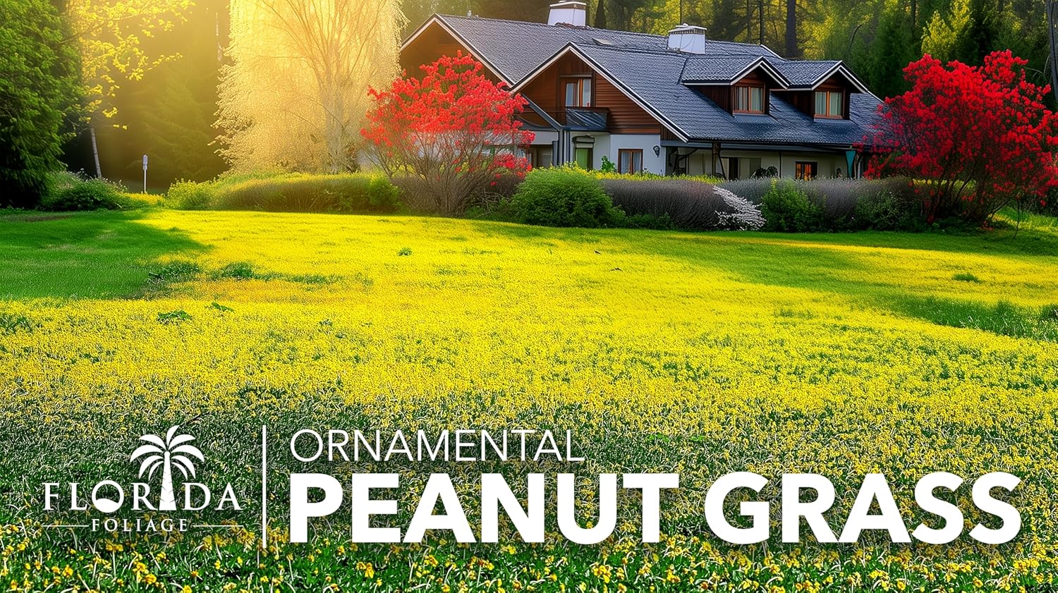 Ornamental Peanut Grass | 10 Live Fully Rooted Plants | Arachis Glabrata | Low Maintenance Drought Tolerant Groundcover, Yellow Flowers, Lawn Alternative