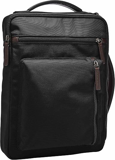 Amazon | [Fossil] メンズ BUCKNER ブラック ナイロン コミューター