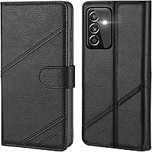 KRAFTCARE Handyhülle für Samsung A54 5G mit [Premium PU Leder] [Kartenfach] [Stand] Flip Case Wallet Lederhülle Handytasche Schutzhülle Klapphülle für Samsung Galaxy A54 5G Hülle, Schwarz