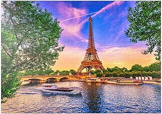 Comprar MyPuzzle Torre Eiffel Y Sena Al Atardecer En París, Francia - Premium 1000 Piezas Puzzles - Colección Especial MyPuzzle de Puzzle Galaxy Certificado ClimatePartner