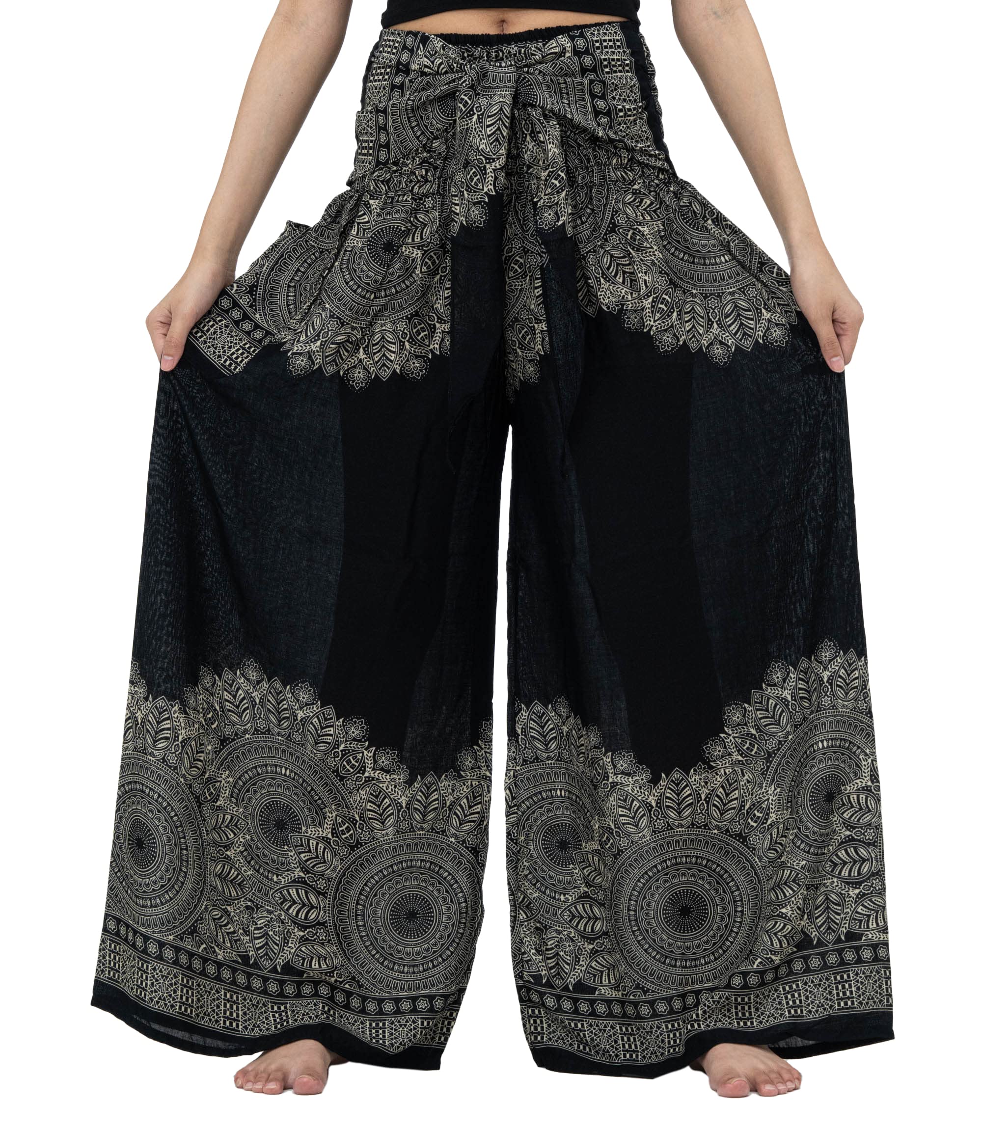 B BANGKOK PANTSwomens Palazzo Pants Yoga Wide Leg Hippie Pants for Women Yoga Pants