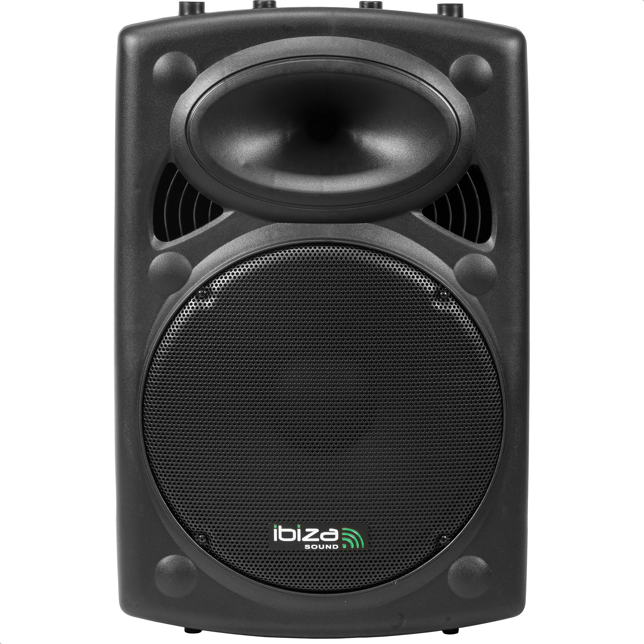 Ibiza - SLK15A-TWS- Enceinte Active Plug & Play de 15”/38cm, 800W avec amplificateur intégré - Bluetooth, USB, SD et AUX - Fonction TWS - Noir