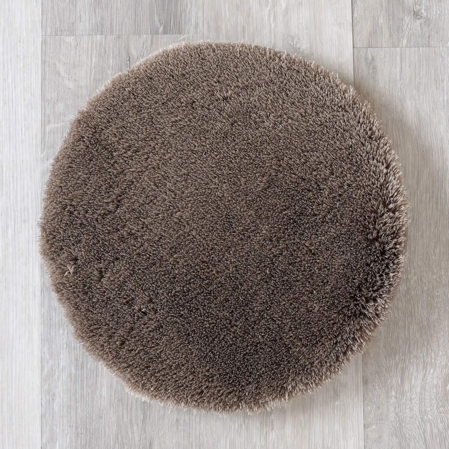 激安 新作 チェアパッド 円形 座布団 洗える マイクロファイバー 滑り止め 35r 丸型 グレージュ チェアマット 柔らか ふんわり 丸洗い 2層ウレタン 車シート Vseyewear Com