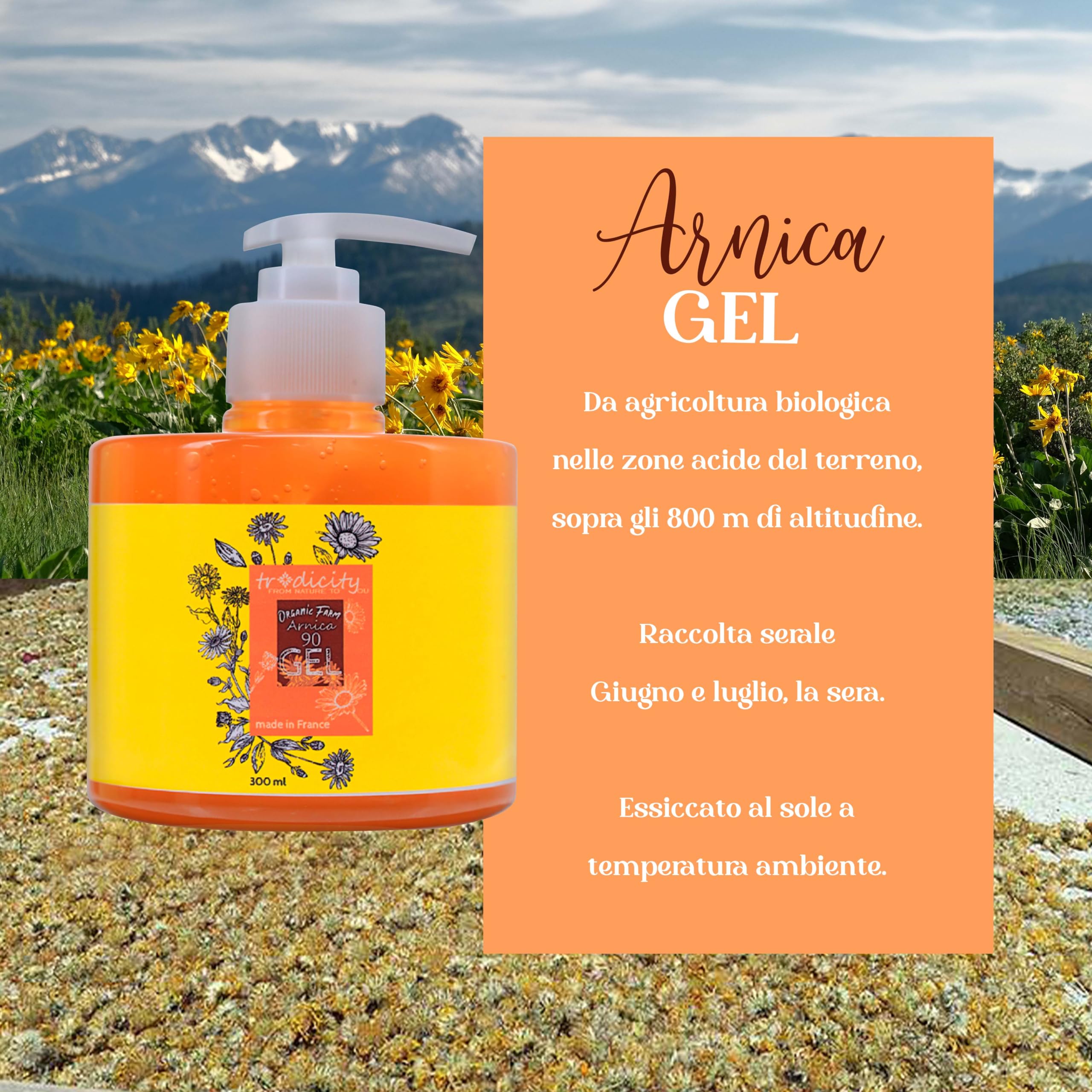 Gel di Arnica Montana al 90% 2000 ml Balsamo ad Alta Concentrazione Alleviare Tensioni Muscolari Gambe Stanche Rilassamento Recupero Muscolare Dopo l'Allenamento Sportivi