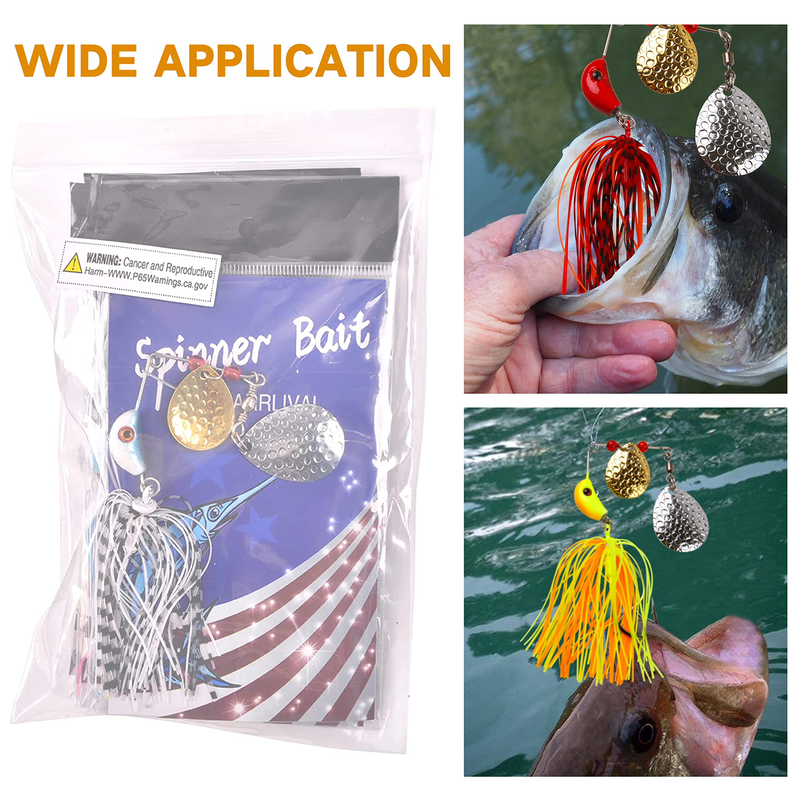 SILANON - Juego de cebos giratorios de metal duro para pesca de agua salada, 12 piezas, 12 piezas