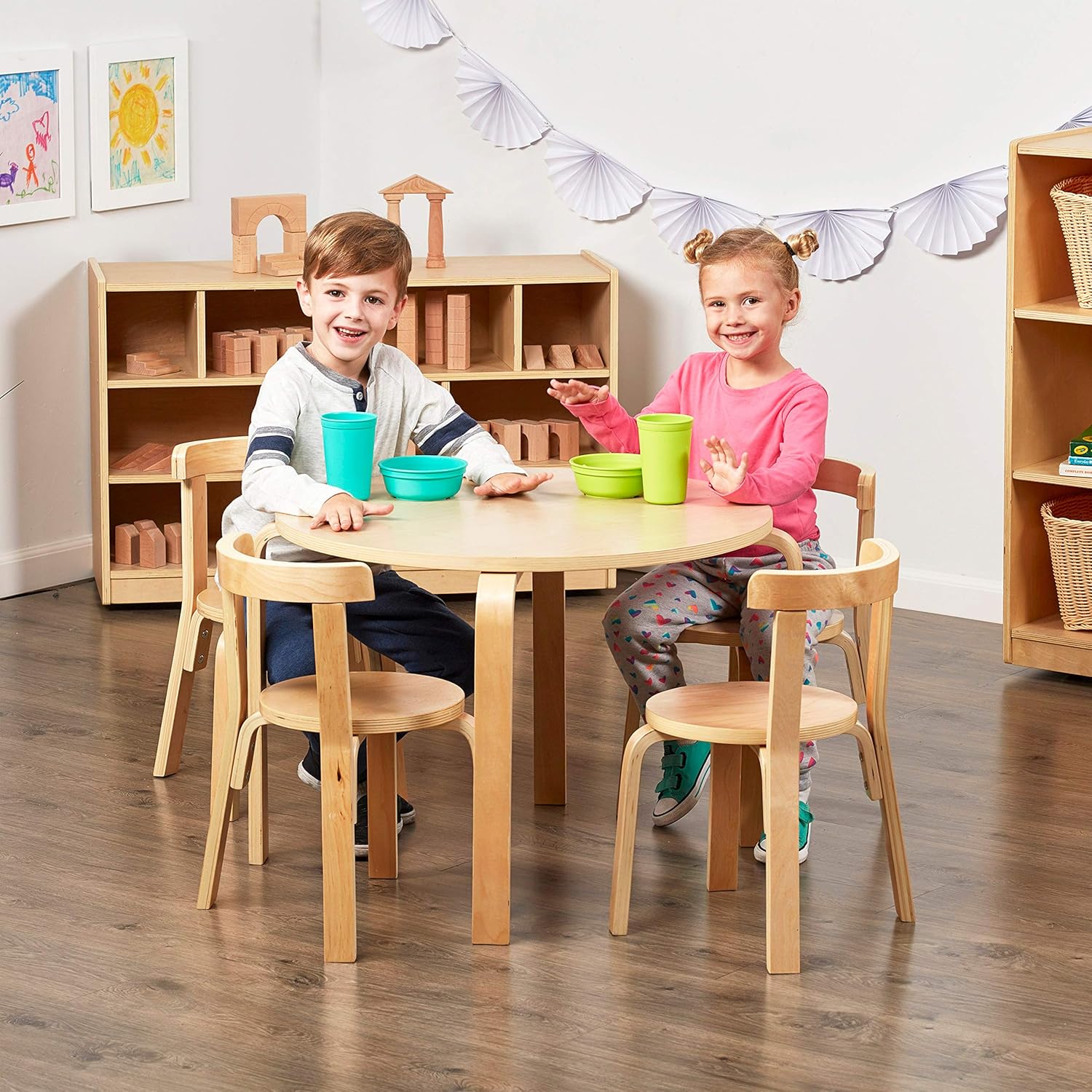 Buy Ecr4kids Bentwood Curved Back Table And Chair Set
