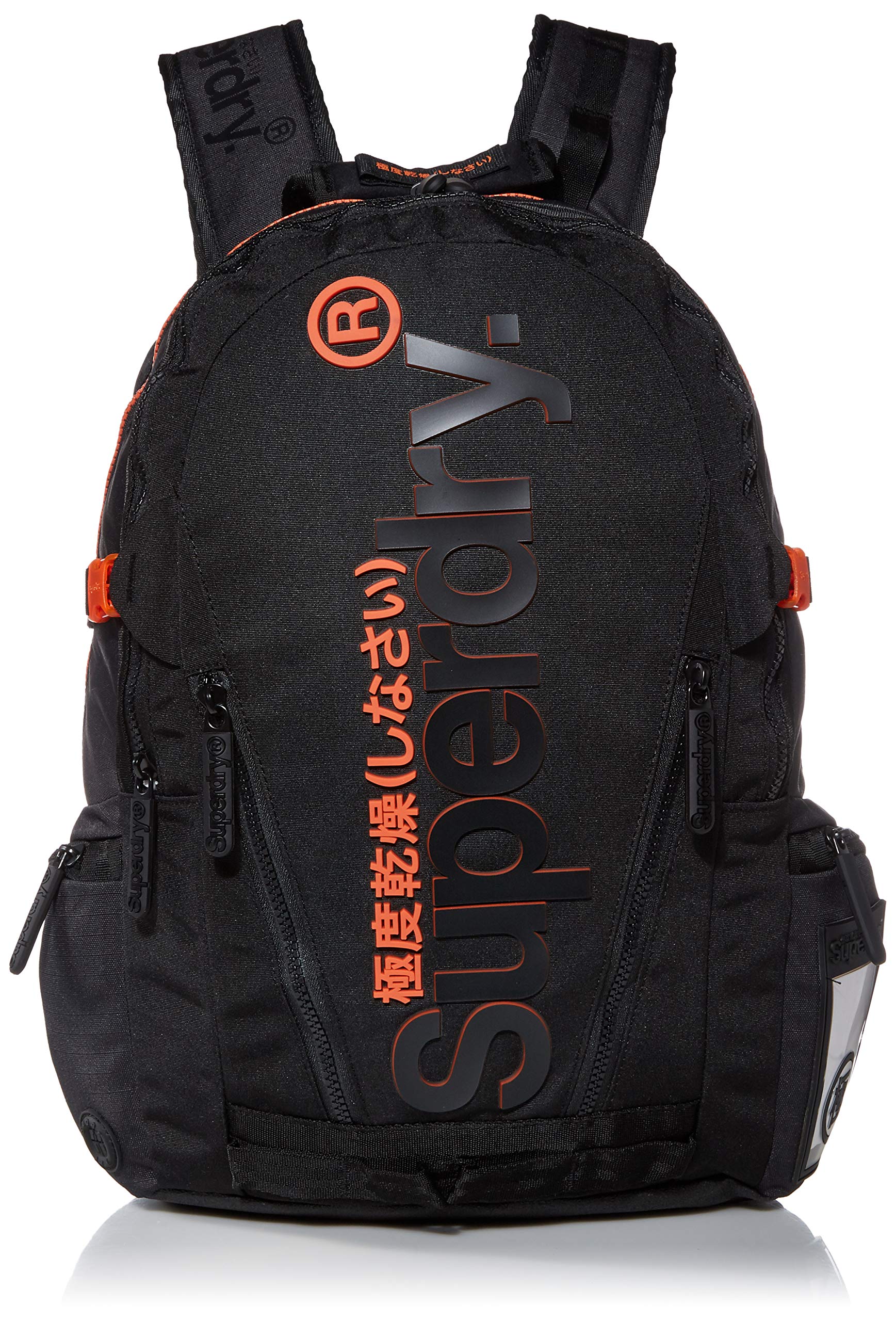 Superdry Rucksack Herren Orange SUPERDRY Black And Orange BACKPACK