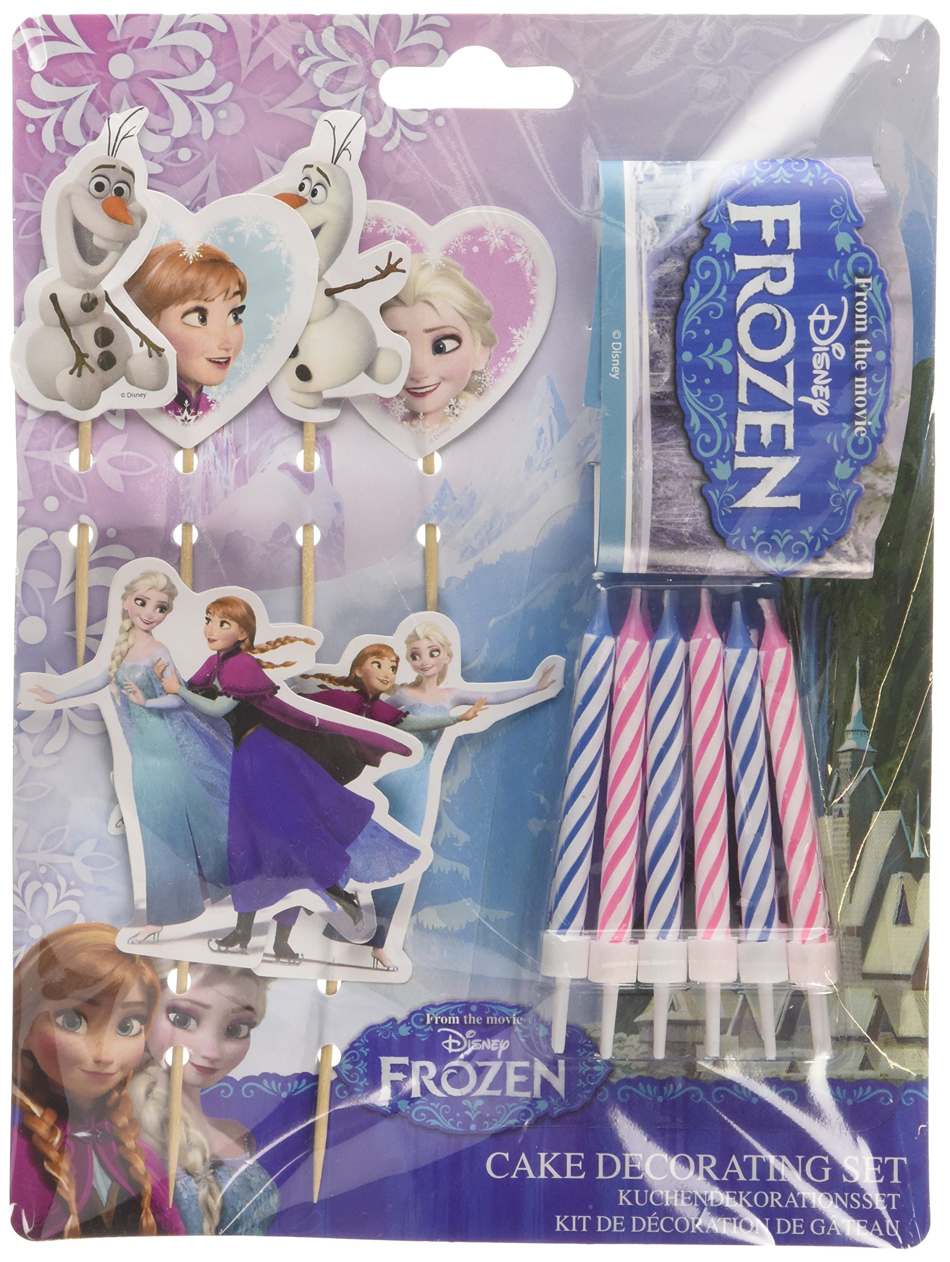 Amscan 999266 Disney Frozen Cake Decoration Set - 19 Pcs