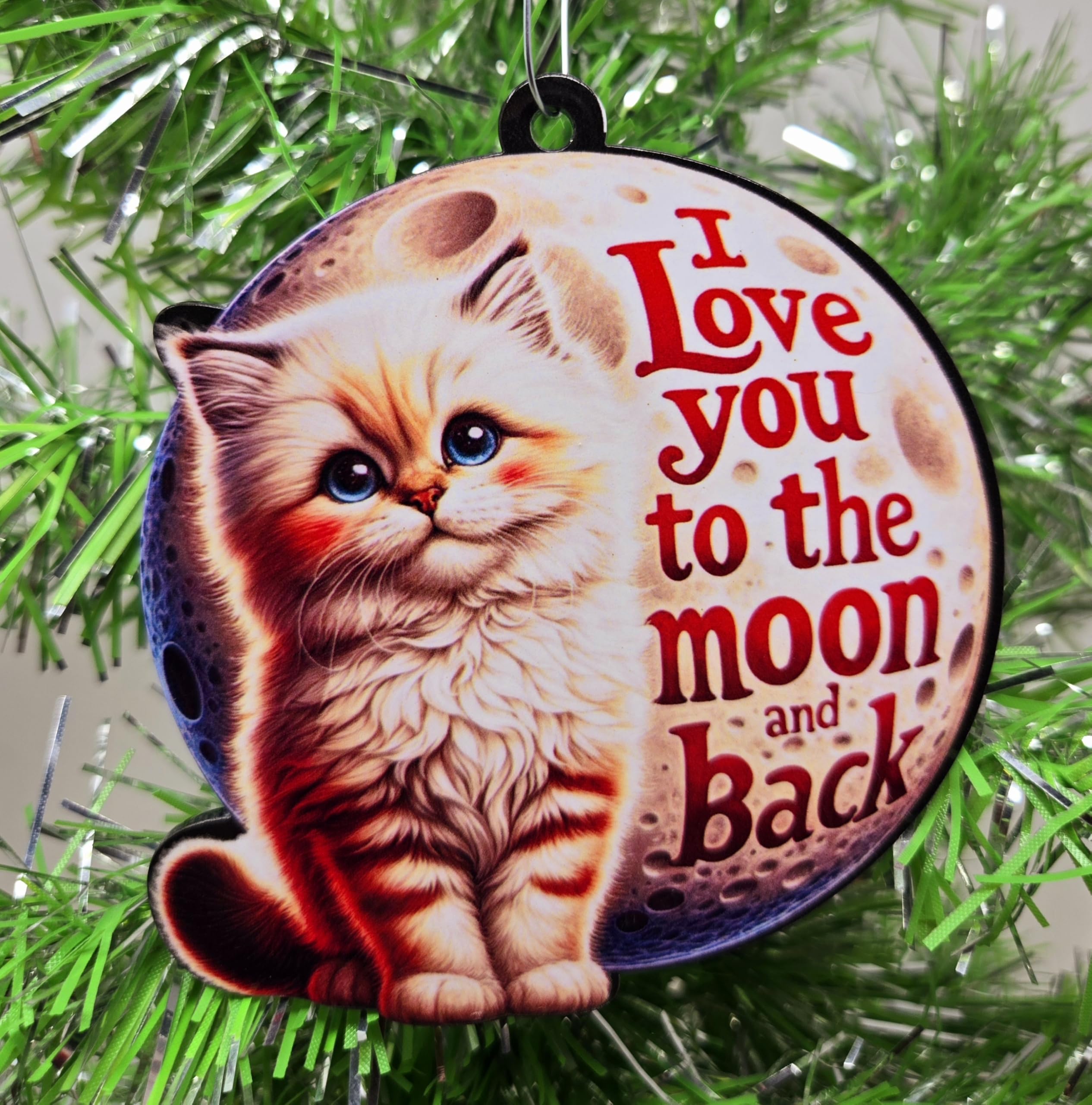 Décoration chatons Noël I Love You to The Moon pour sublimer votre intérieur chaleureux