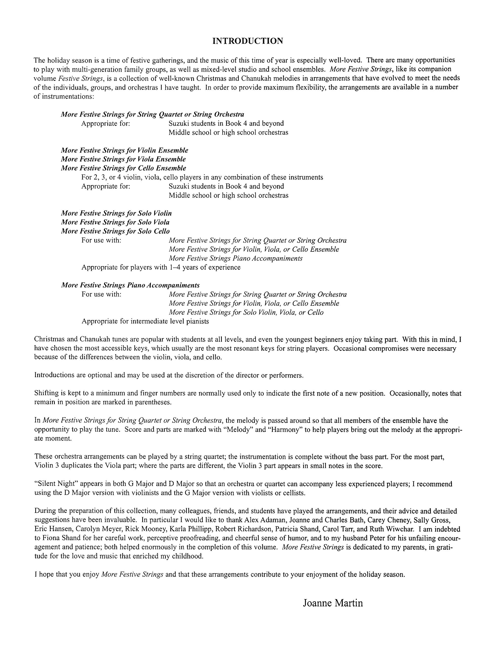 More Festive Strings for String Quartet or String Orchestra: Cello, Part