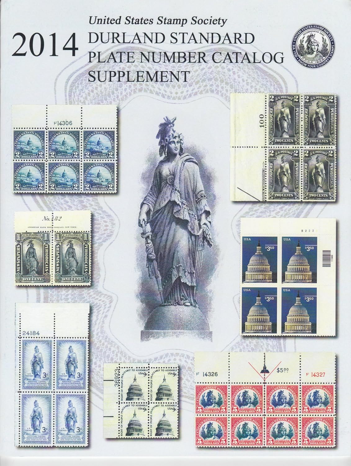 2014 Durland Standadrd Plate Number Catalog Supplement W. Wallace