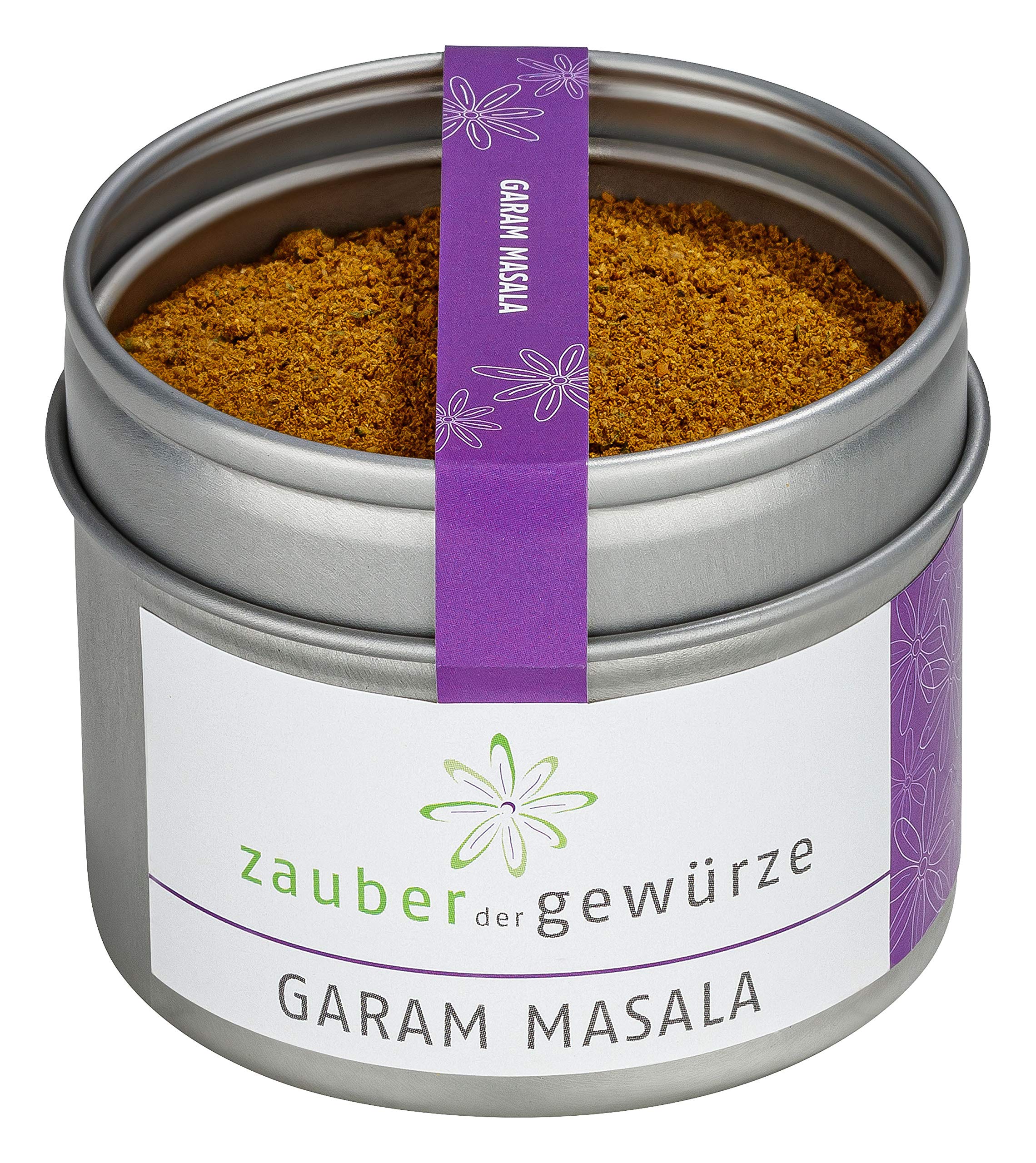 Zauber der Gewürze Garam Masala Aromatische indische Gewürzmischung, Premiumqualität in wiederverschließbarer Aroma-Dose, 50 g